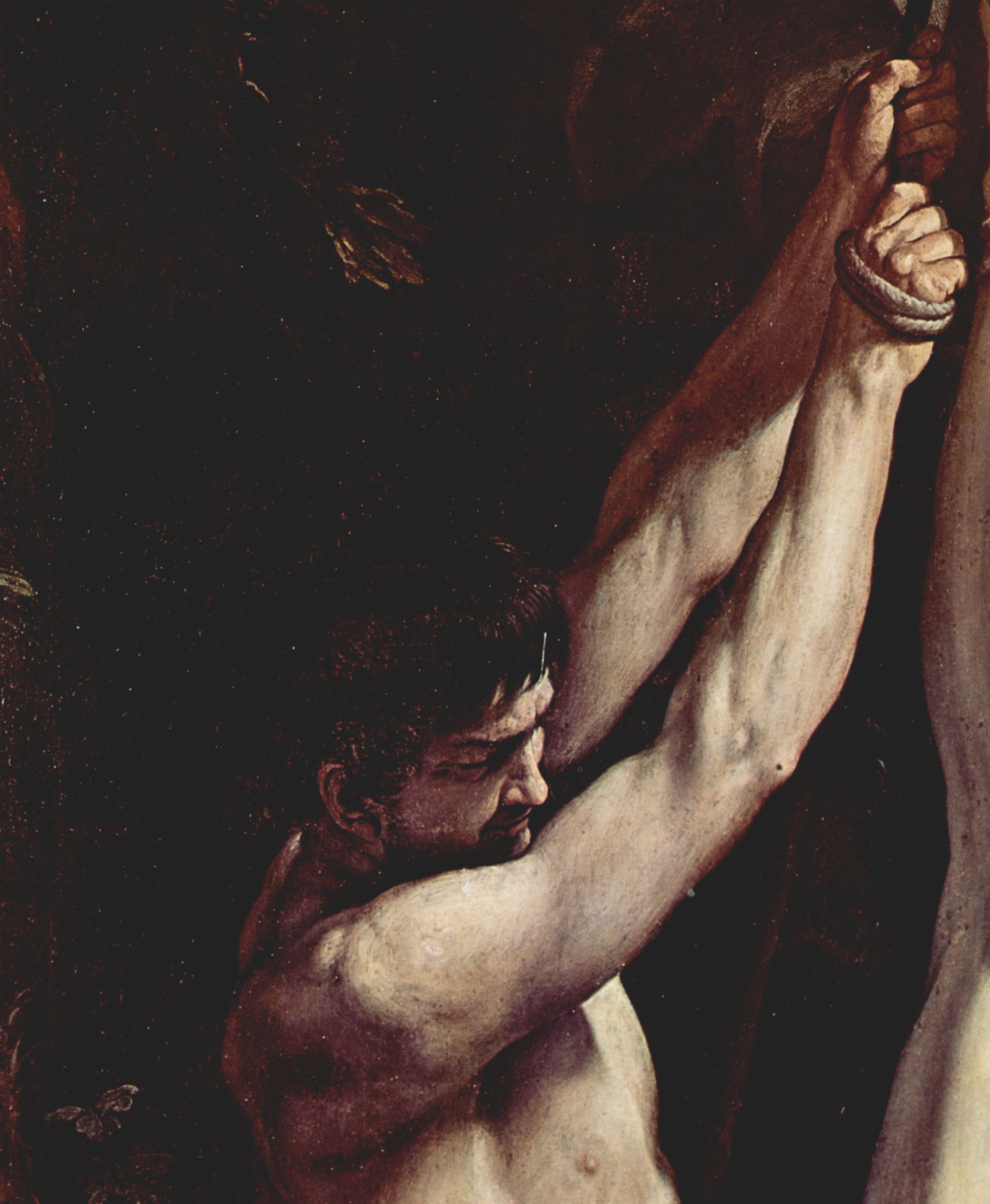 Guido Reni: Kreuzigung des Hl. Petrus, Detail