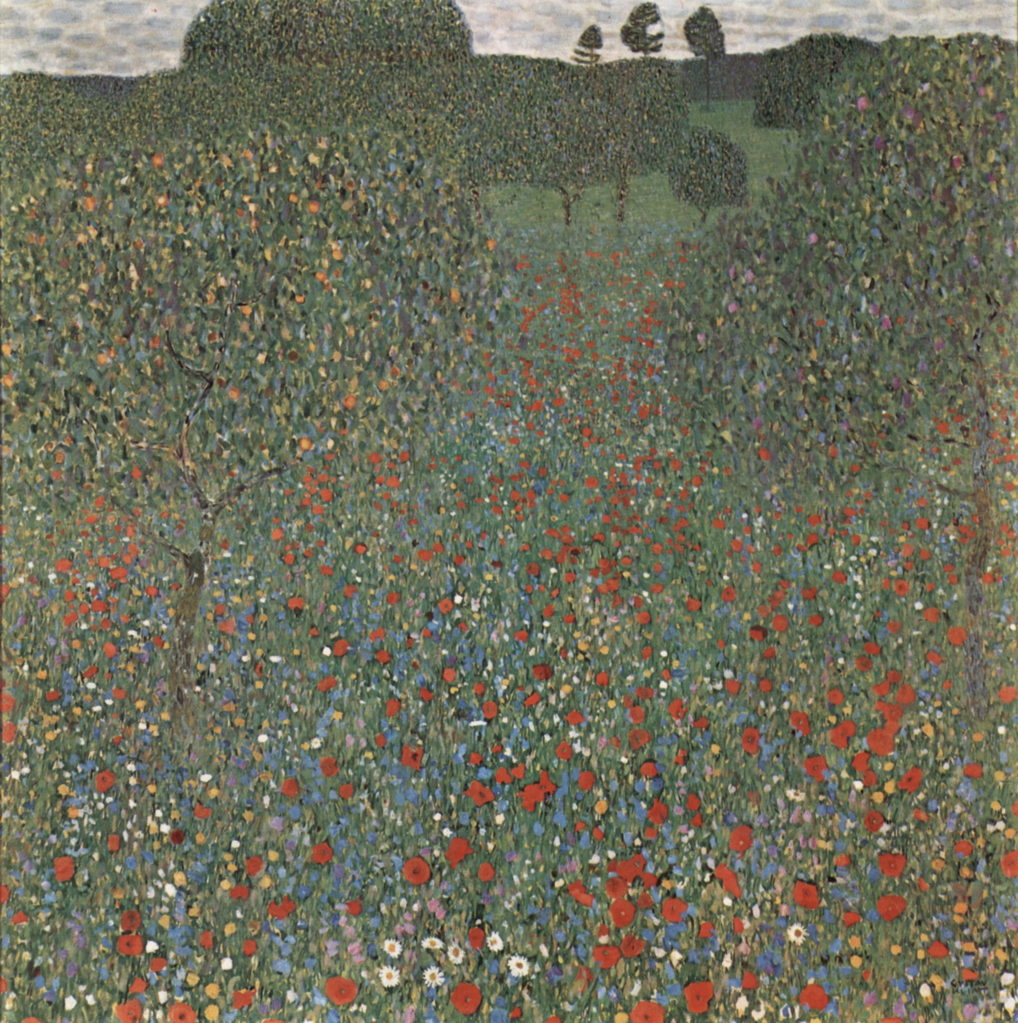 Gustav Klimt: Mohnfeld