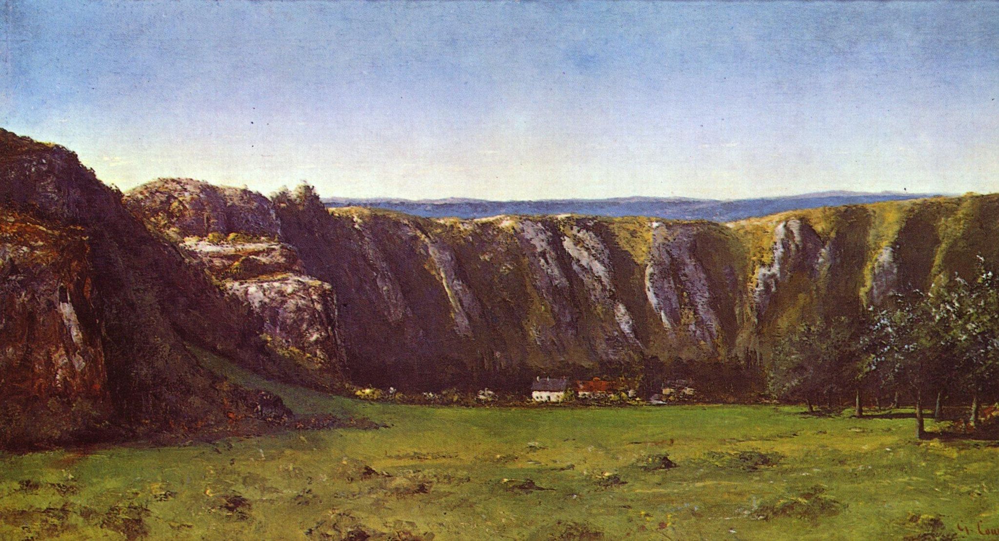 Gustave Courbet: La roche de dix heures (bei Ornans)