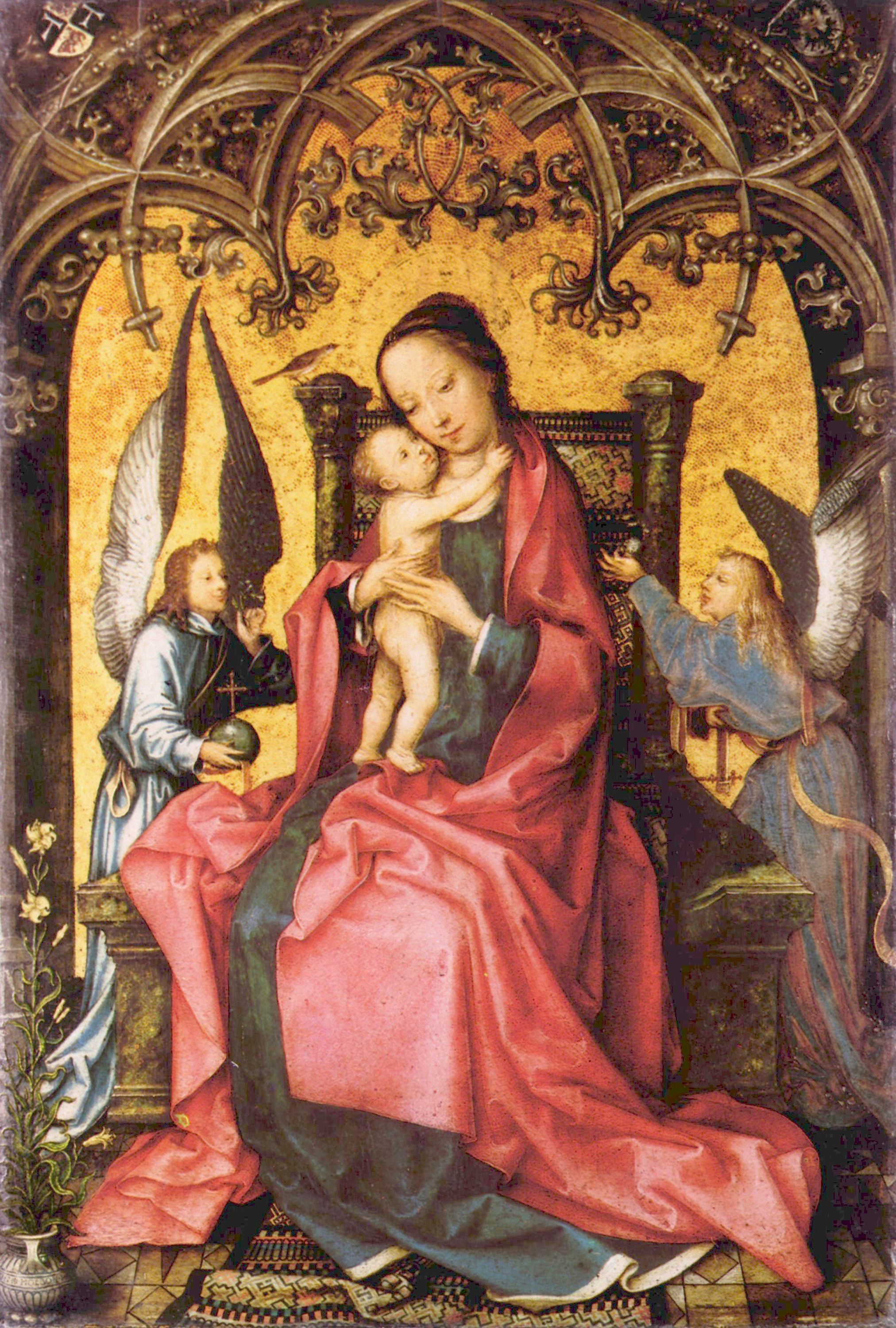Hans Holbein d. .: Maria wird von Engeln gekrnt