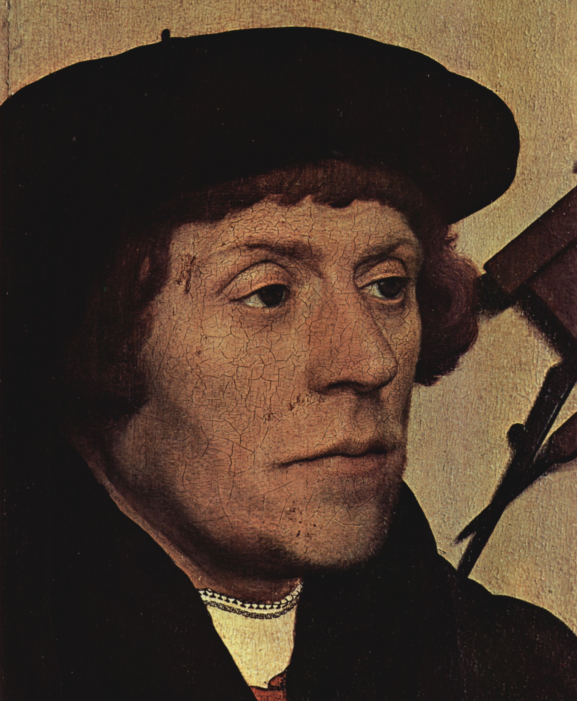 Hans Holbein d. J.: Portrt des Astronomen Nikolaus Kratzer, Detail