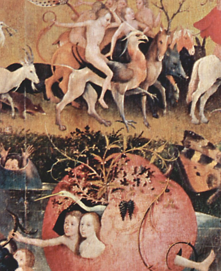 Hieronymus Bosch: Der Garten der Lste, Mitteltafel: Der Garten der Lste, Detail