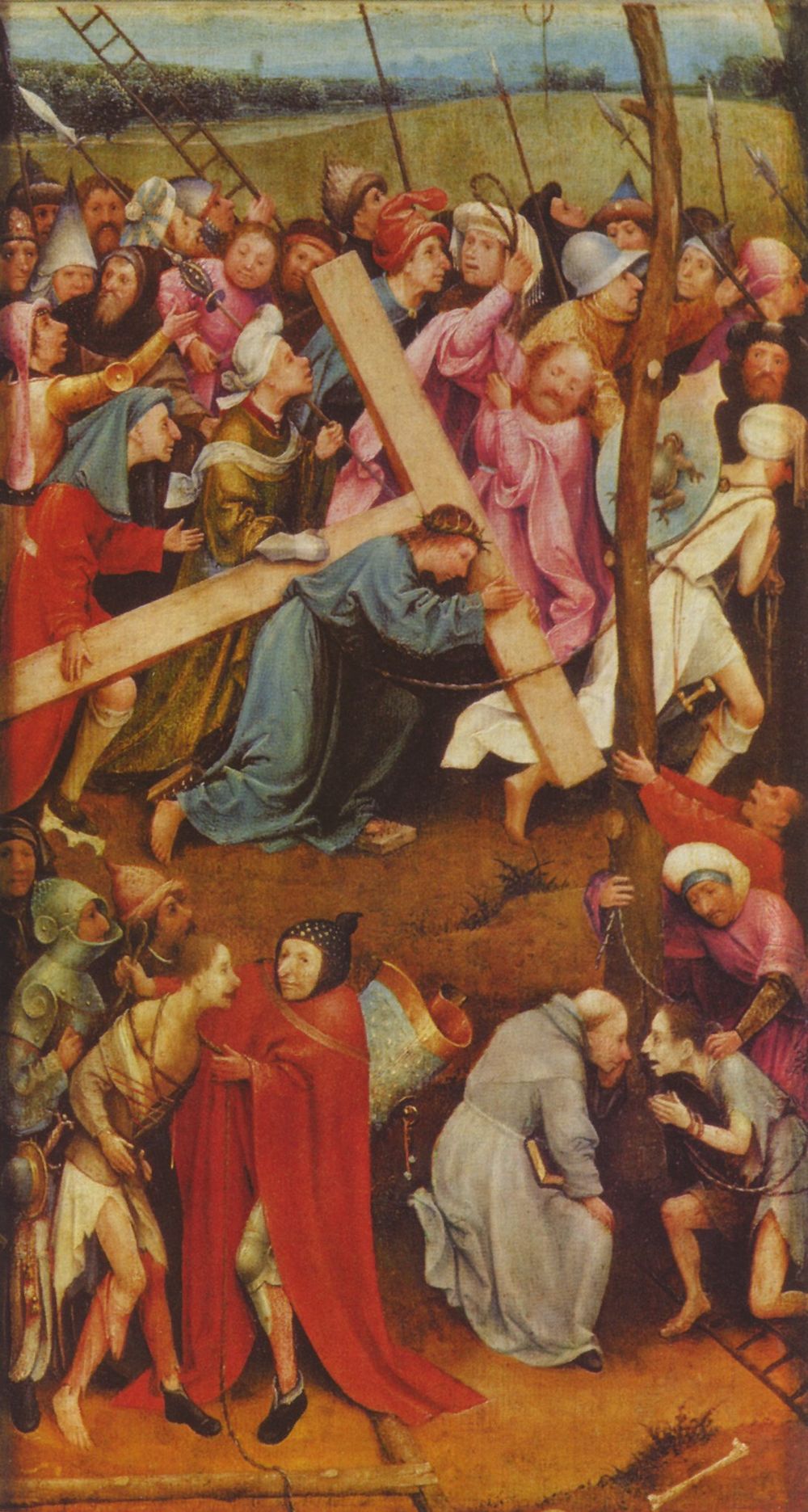 Hieronymus Bosch: Die Kreuzigungtragung (Christus am Kalvarienberg)