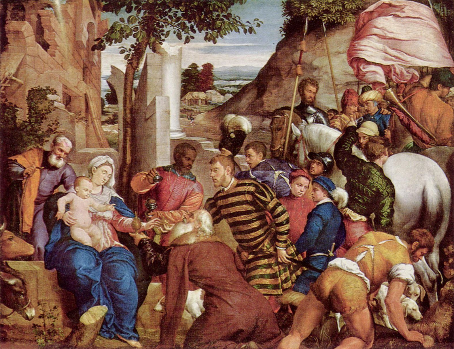 Jacopo da Ponte: Die Anbetung der Heiligen Drei Knige