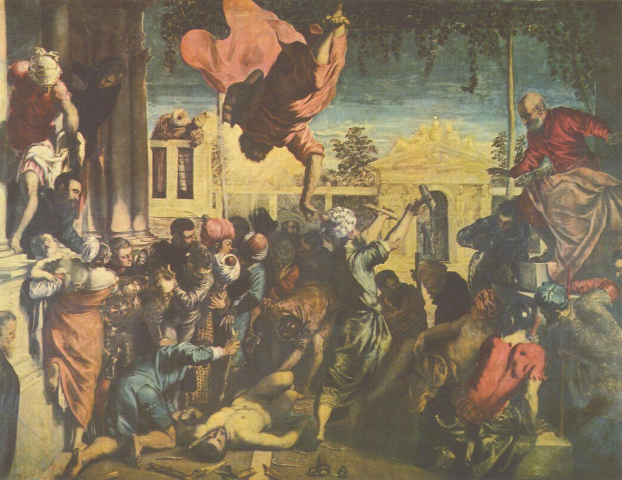 Jacopo Tintoretto: Gemldeserie Die Wunder des Hl. Markus, Szene: Das Wunder des Hl. Markus