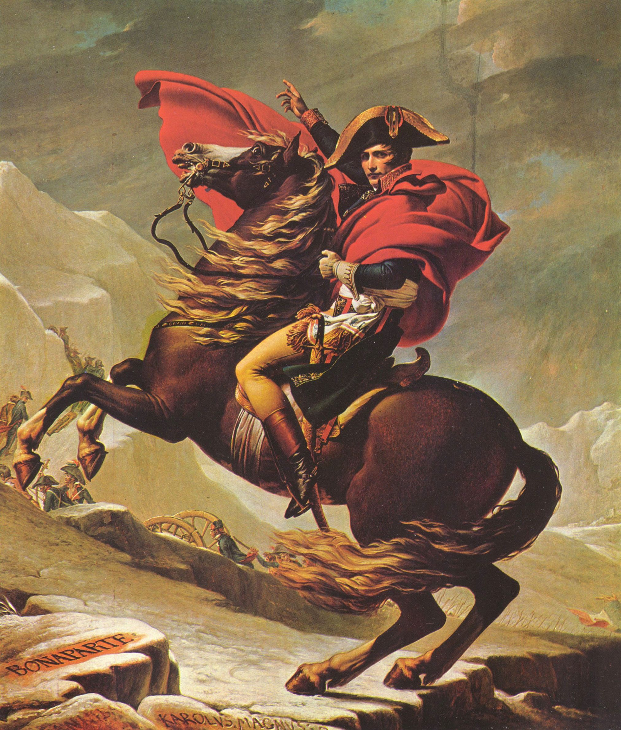Jacques-Louis David: Napoleon berquert die Alpen