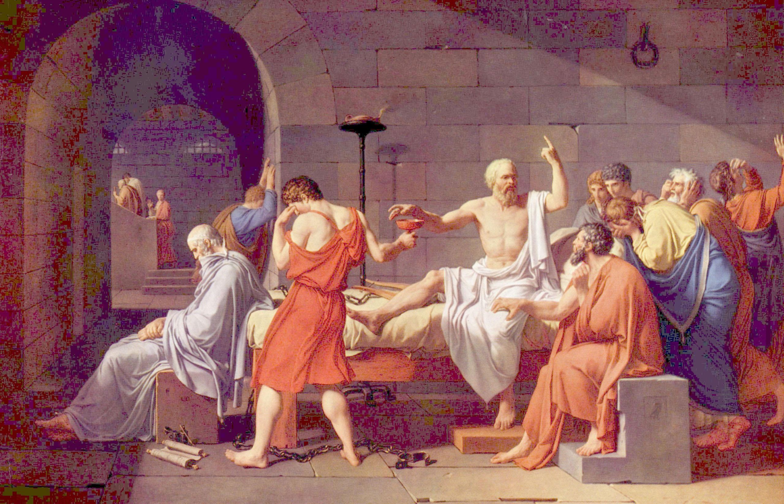 Jacques-Louis David: Tod des Sokrates