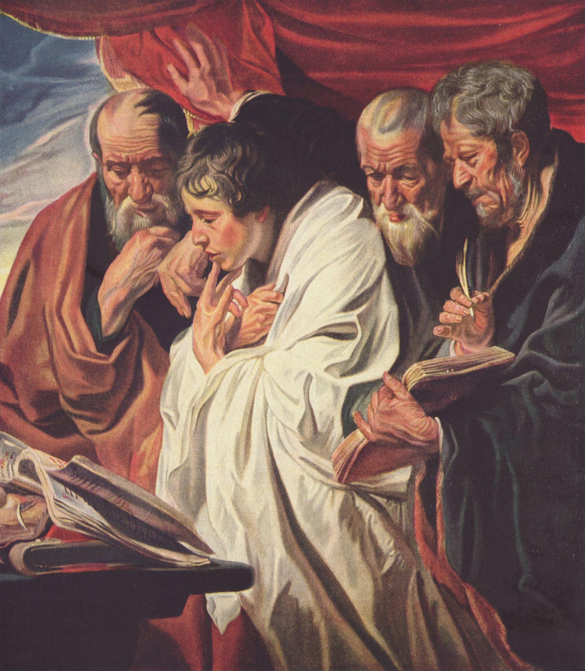 Jakob Jordaens: Die vier Evangelisten