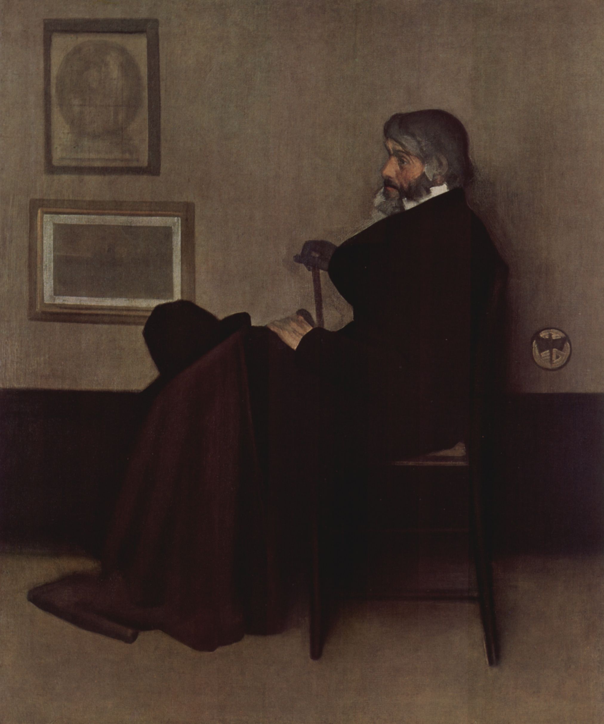 James Abbot McNeill Whistler: Arrangement in Grau und Schwarz, Portrt des Thomas Carlyle