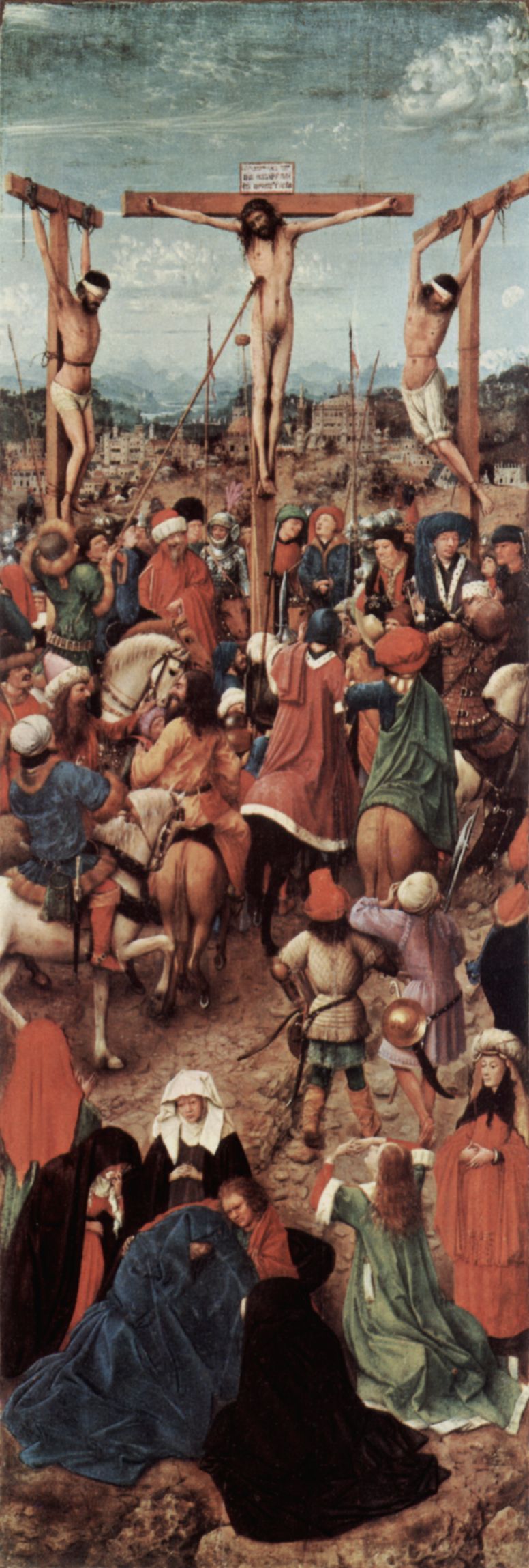 Jan van Eyck: Kreuzigung, Flgel eines Diptychons, Fragment