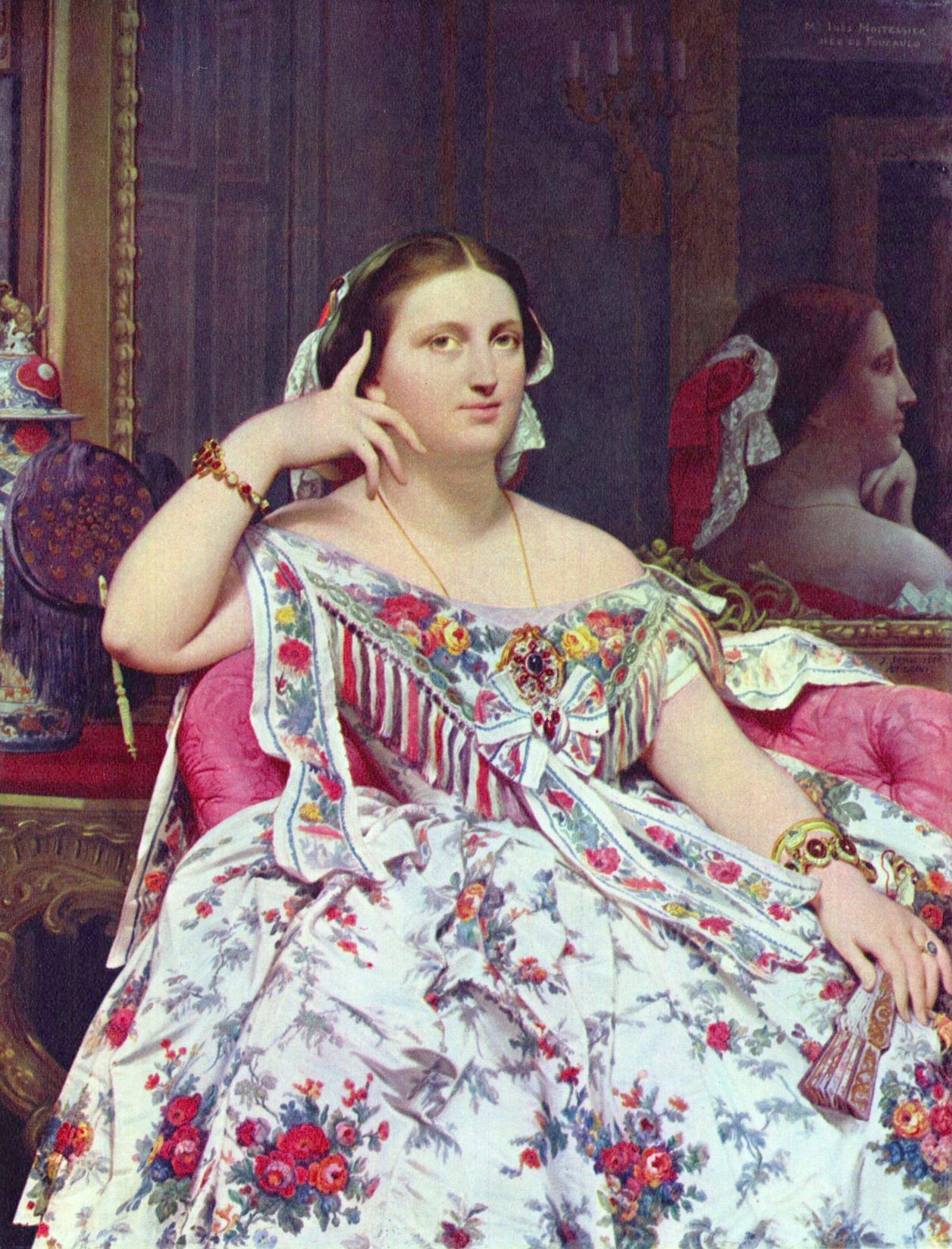 Jean Auguste Dominique Ingres: Portrt der Madame Moitessier sitzend