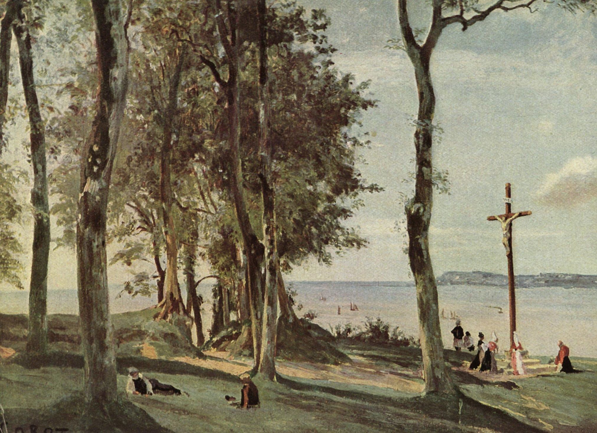 Jean-Baptiste-Camille Corot: Honfleur. Kalvarienberg auf der Cte de Grace