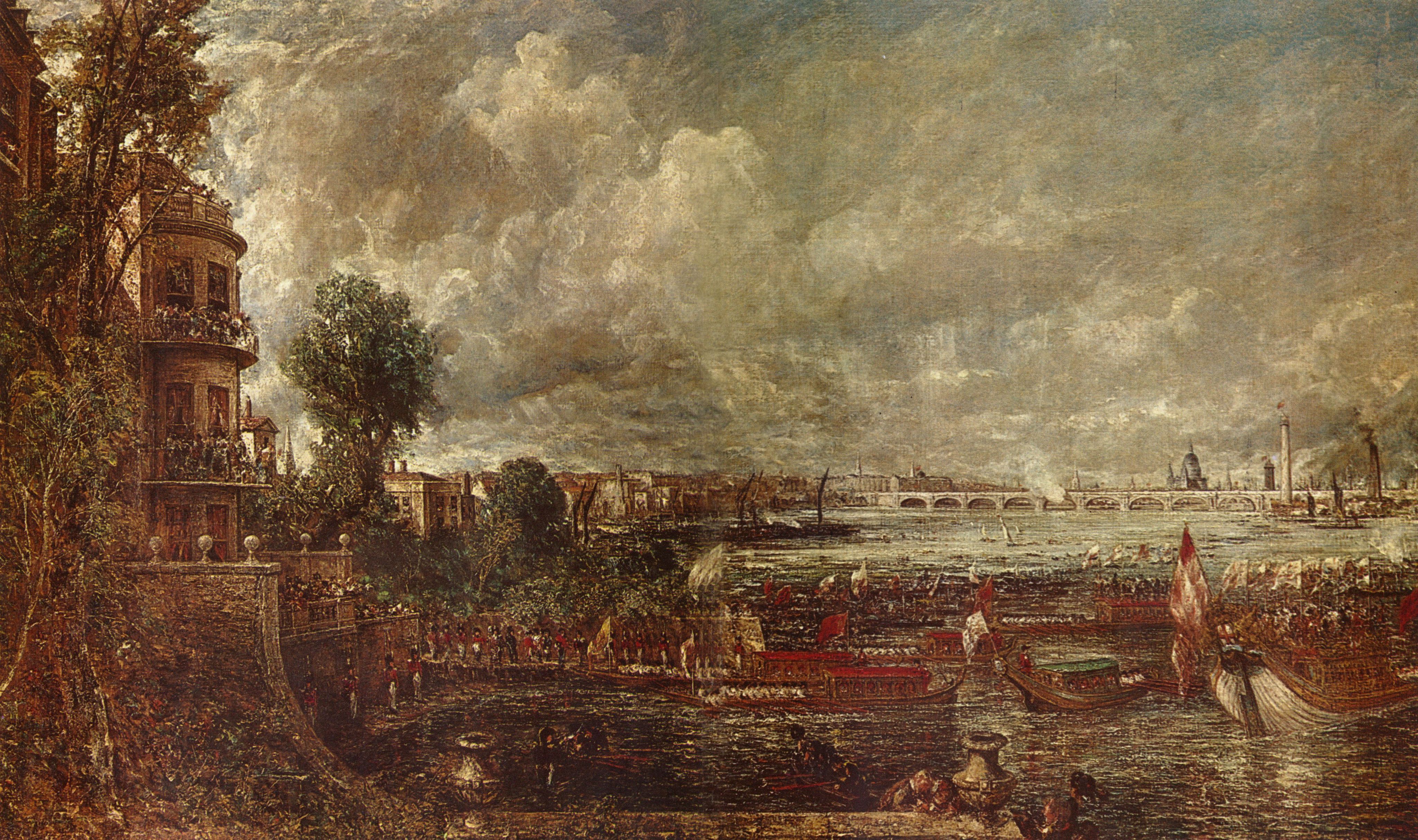 John Constable: Blick auf die Waterloo-Brcke von Whitehall Stairs, 18. Juni 1817