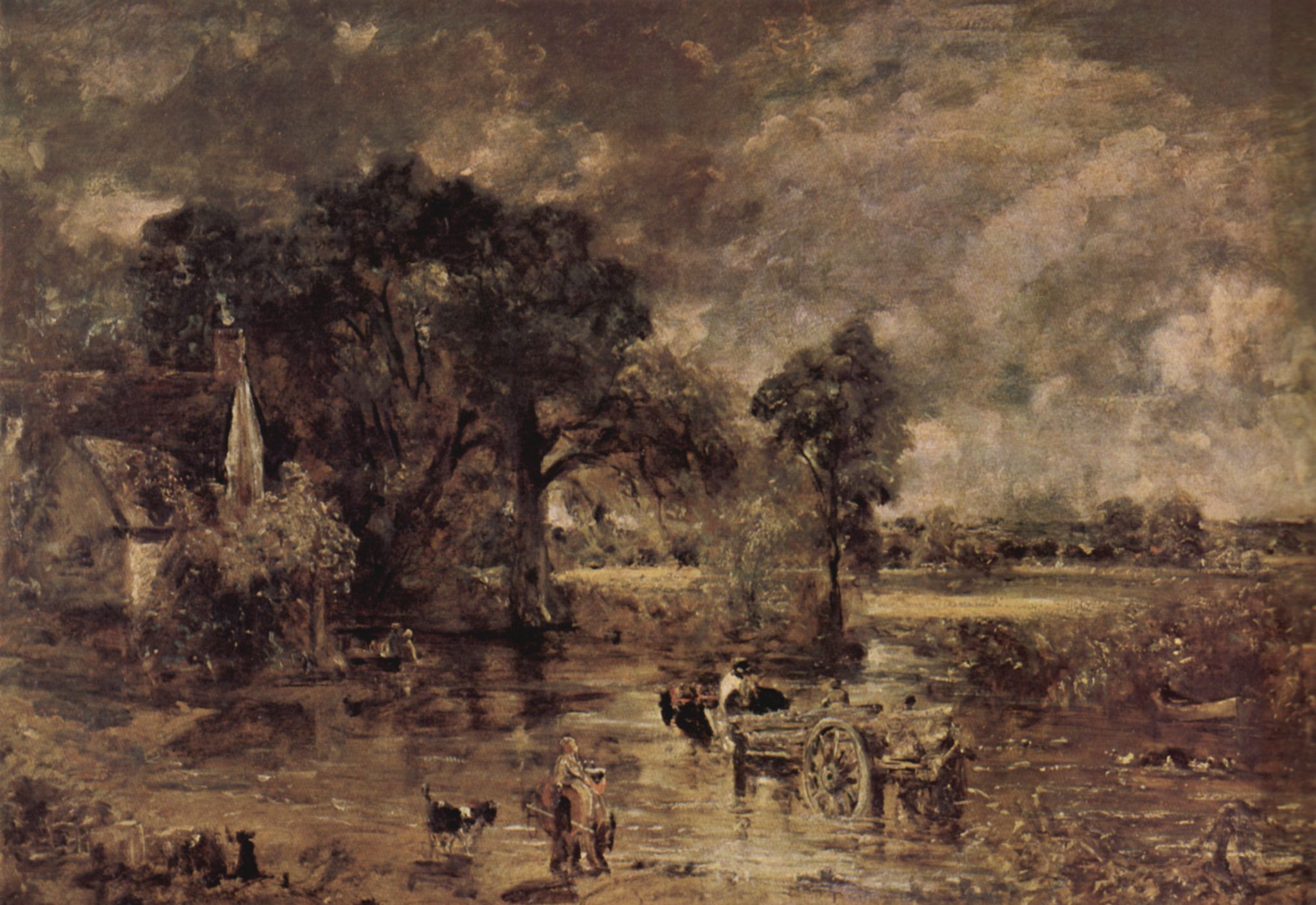 John Constable: Der Heuwagen, Studie