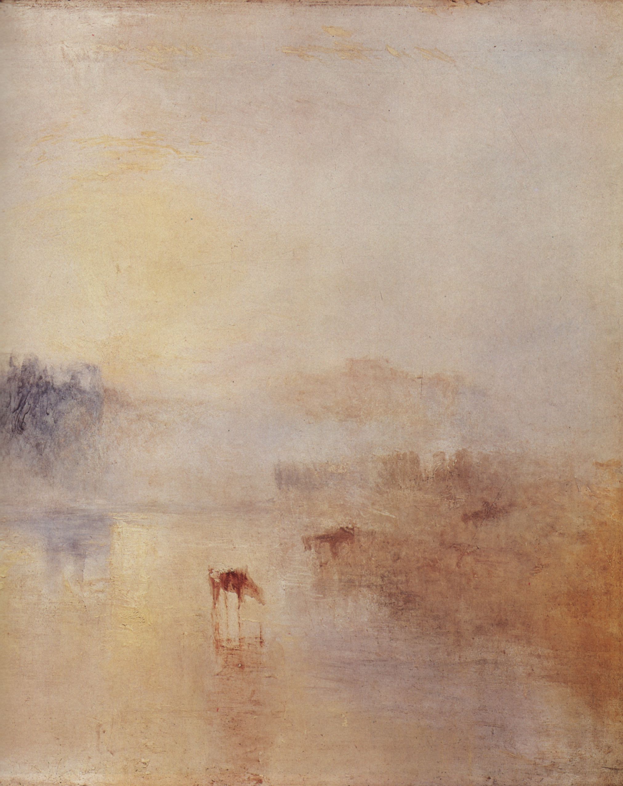 Joseph Mallord William Turner: Norham Castle bei Sonnenaufgang, Detail