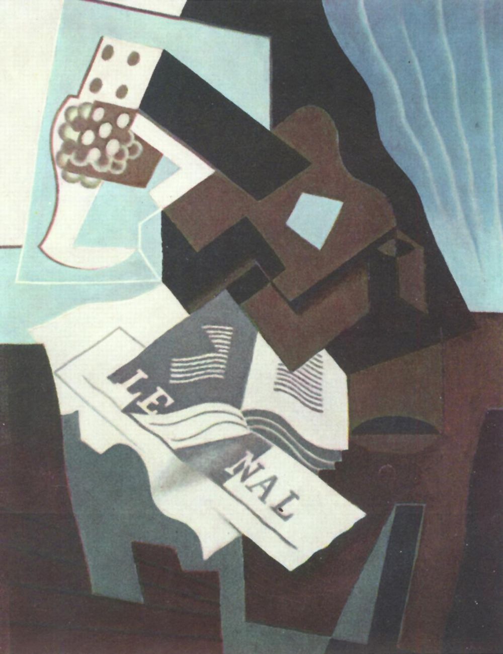 Juan Gris: Stilleben mit Gitarre, Buch und Zeitung