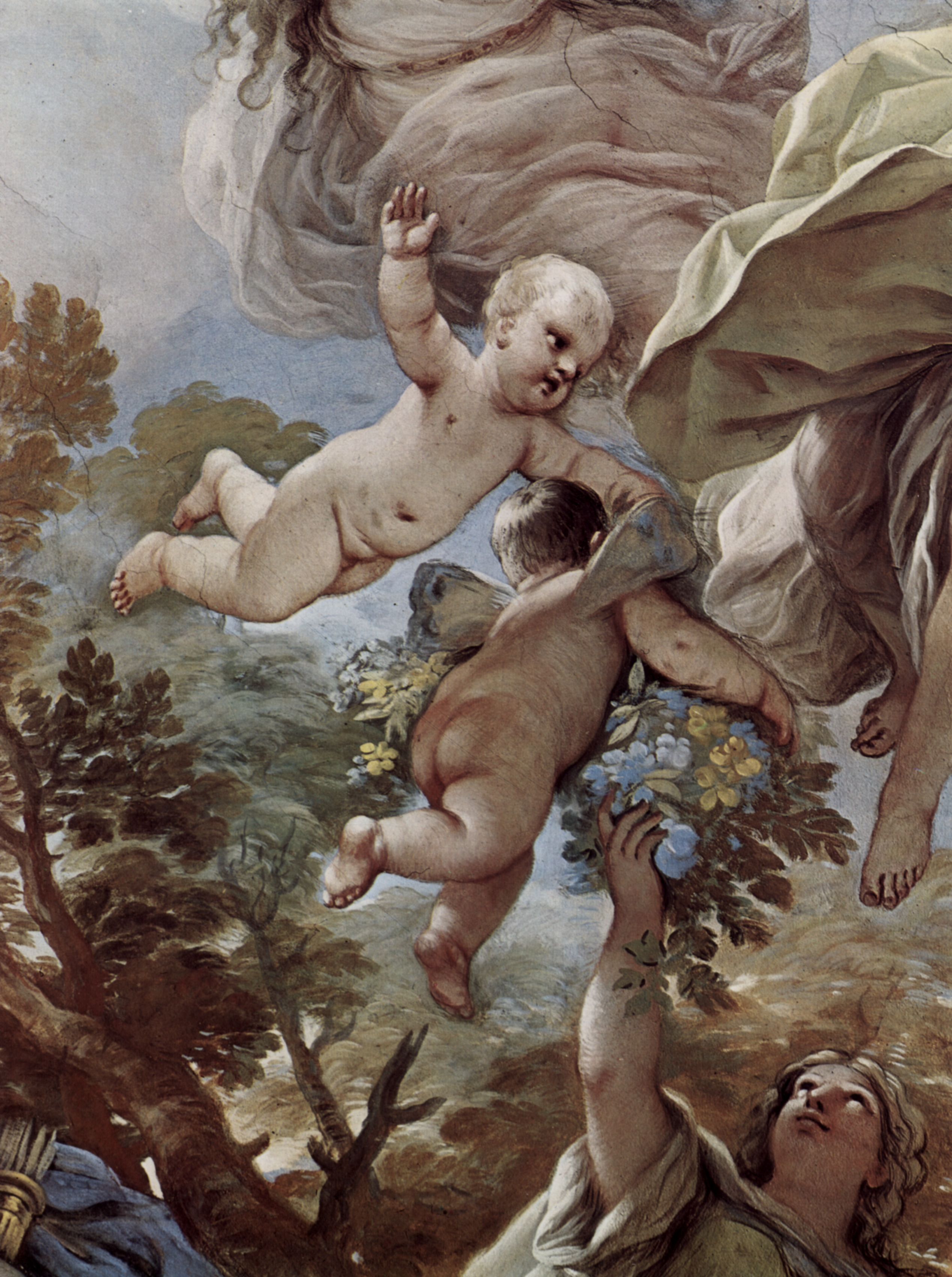 Luca Giordano: Fresken in der Galerie des Palazzo Medici-Riccardi in Florenz, Szene: Temperantia, Detail