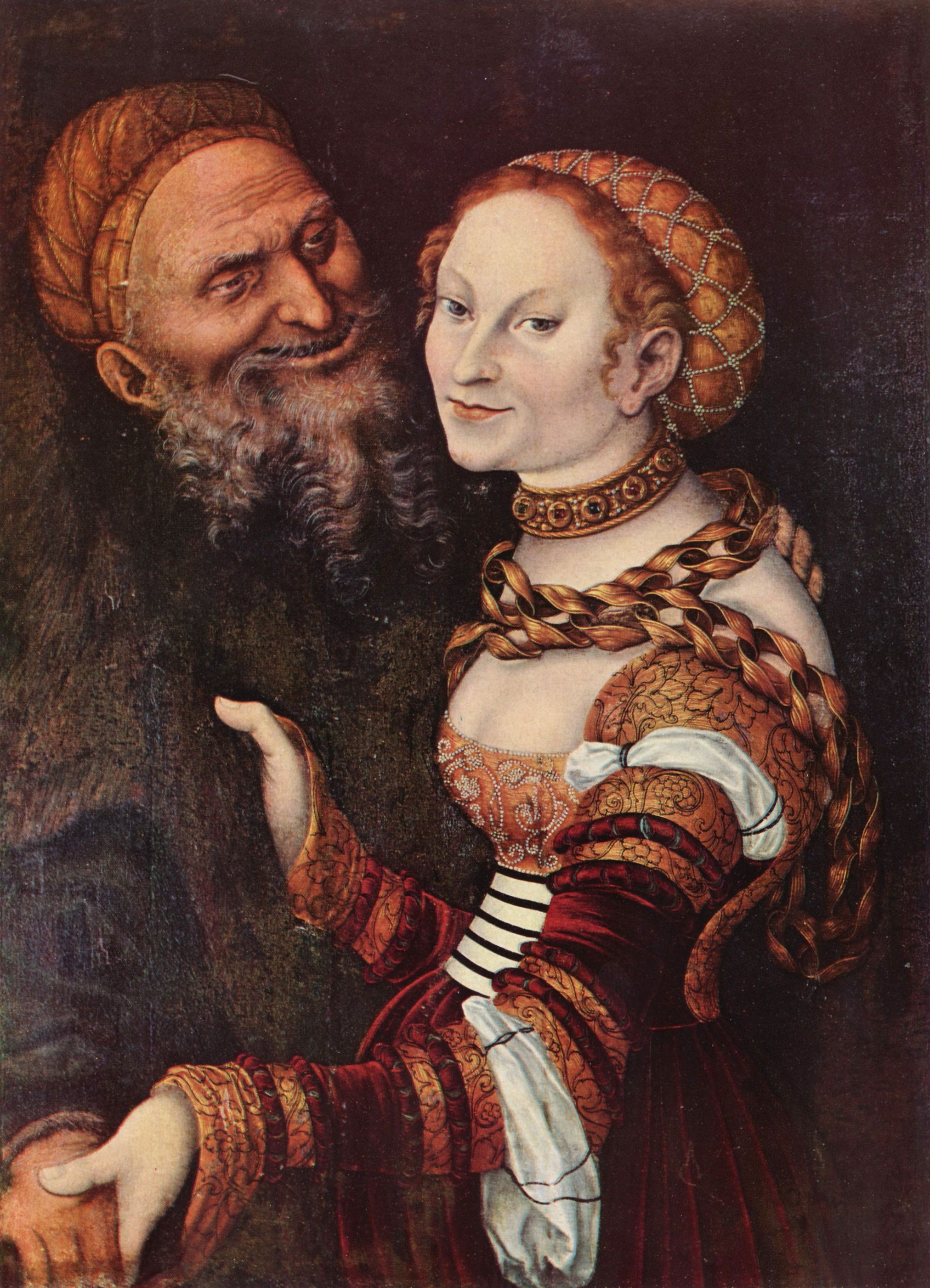 Lucas Cranach d. .: Der verliebte Alte