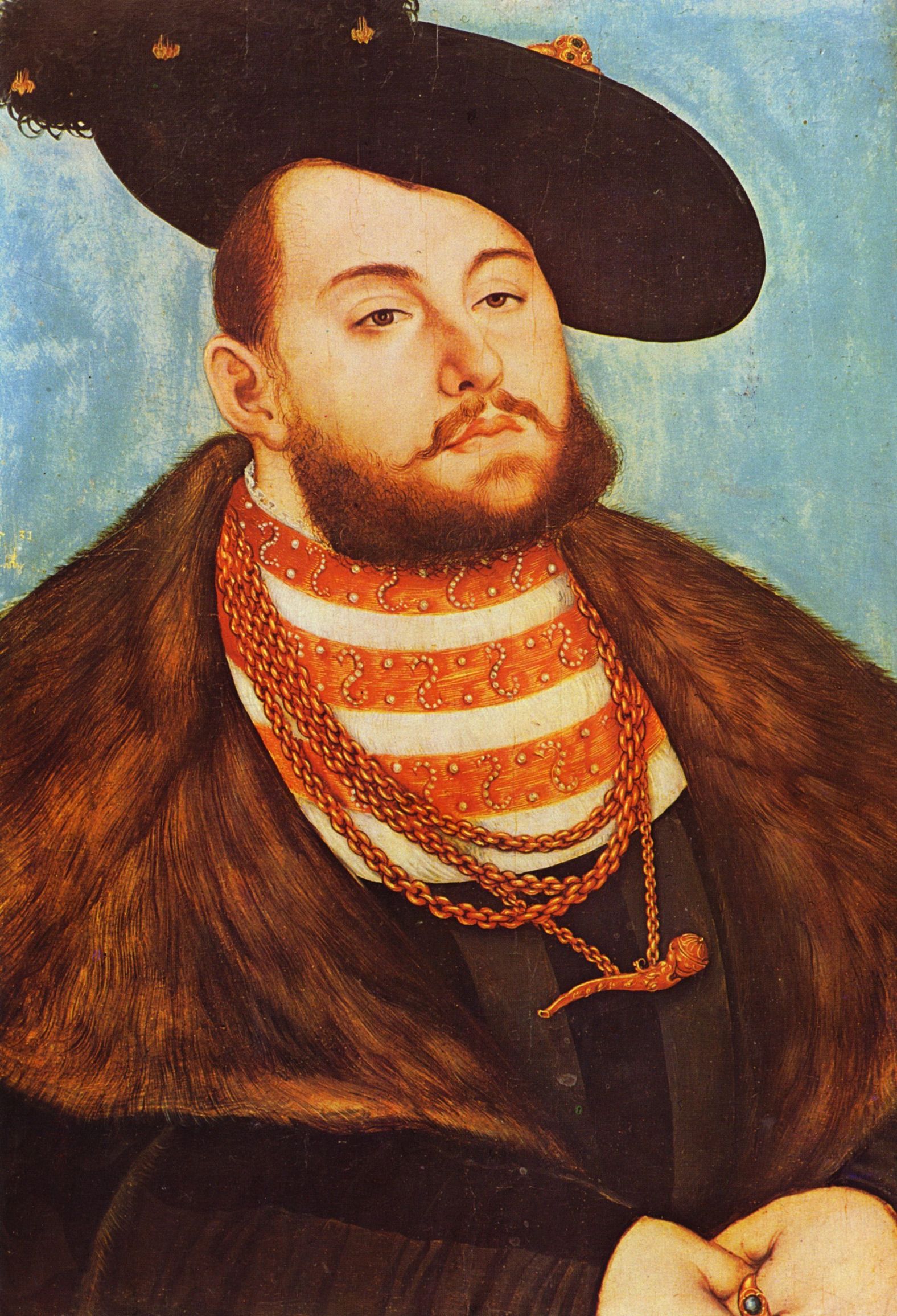 Lucas Cranach d. .: Portrt des Johann Friedrich, Kurfrst von Sachsen