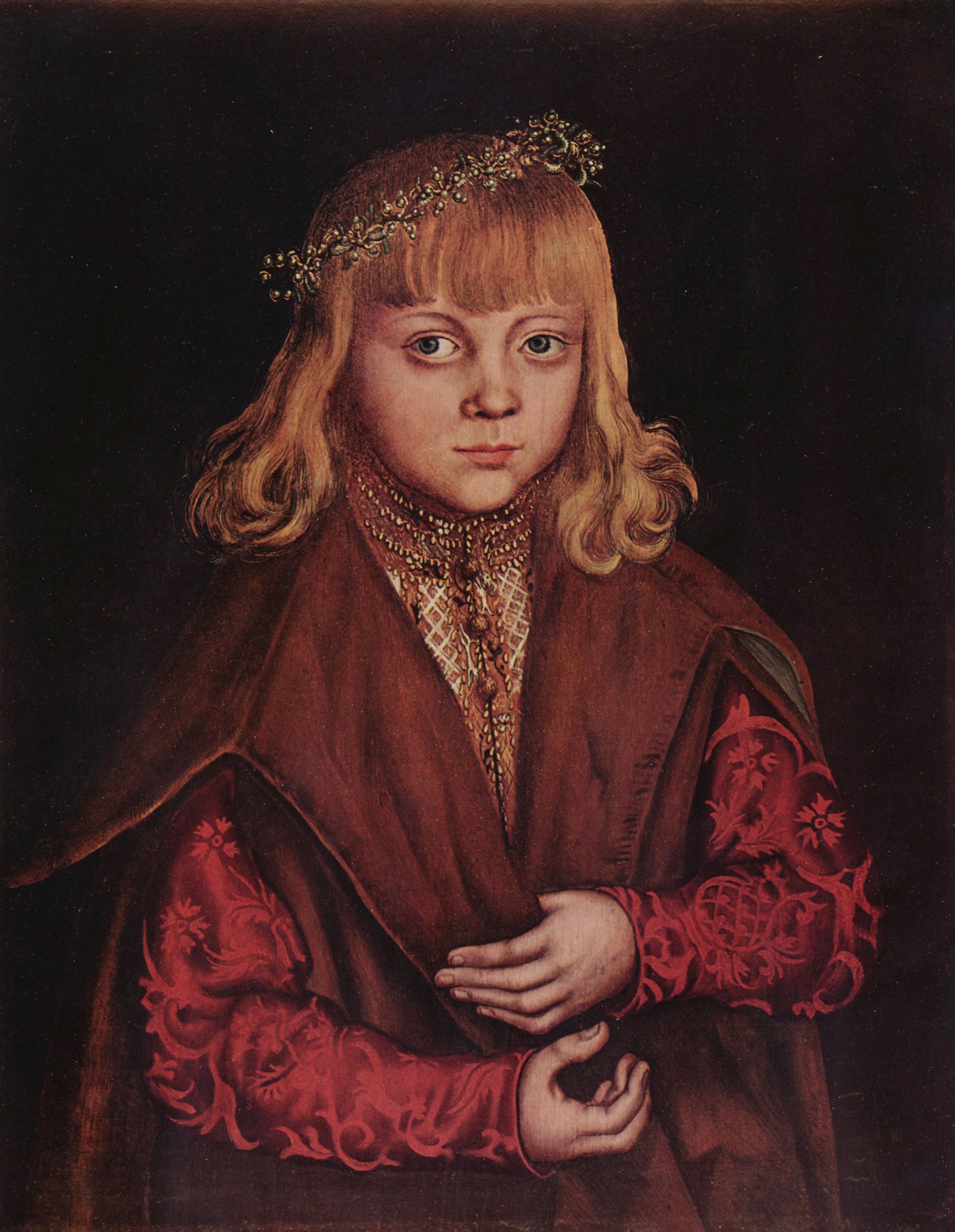 Lucas Cranach d. .: Portrt eines schsischen Prinzen