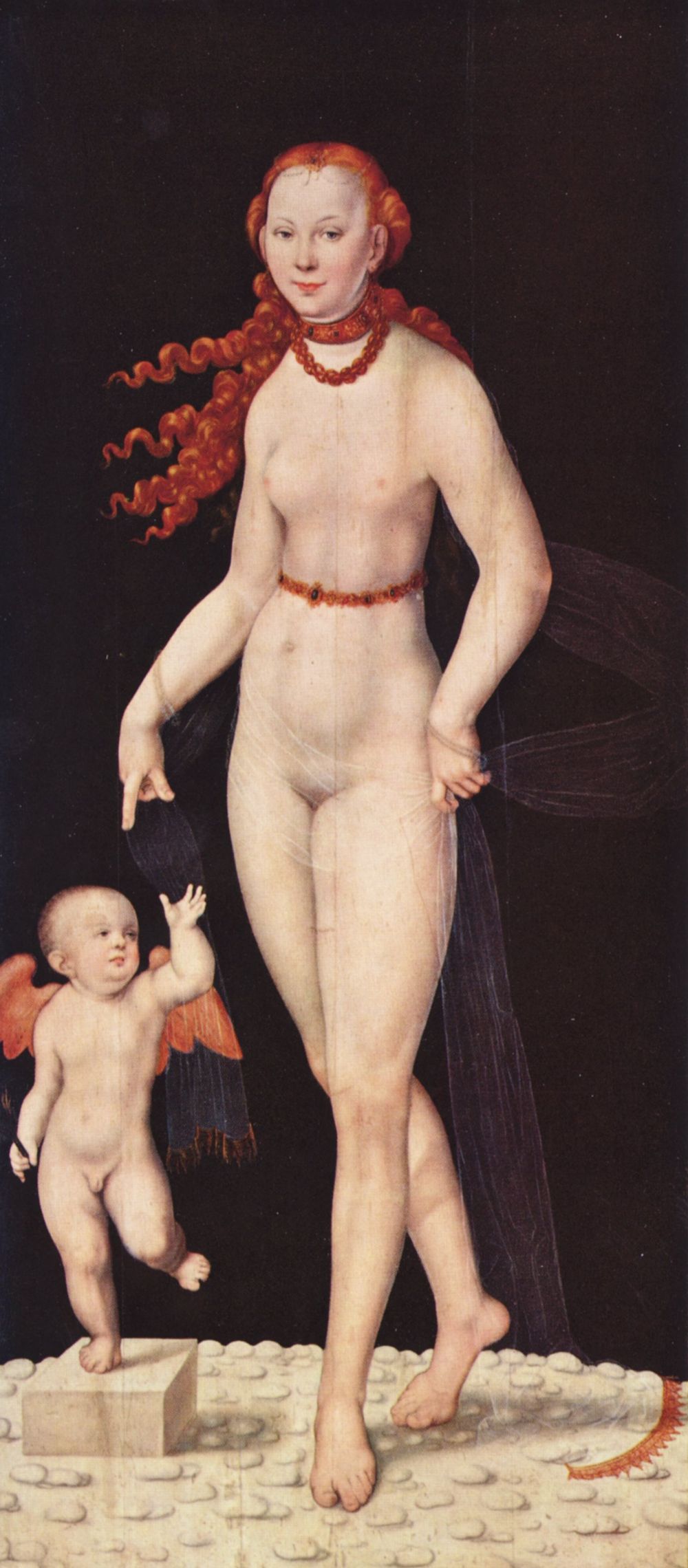 Lucas Cranach d. J.: Venus mit Cupido