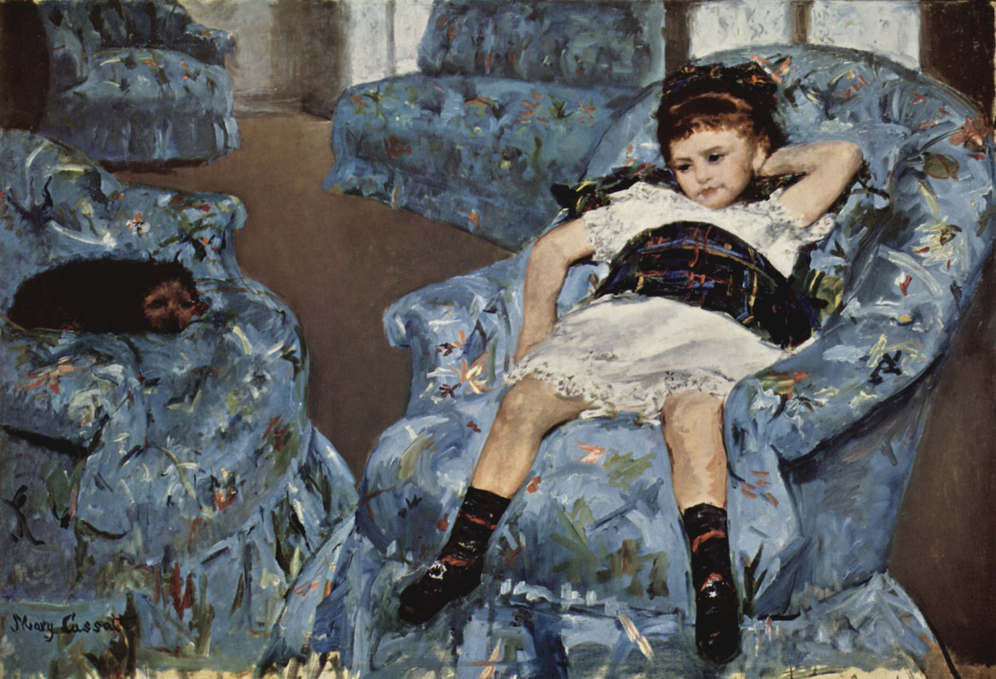 Mary Cassatt: Kleines Mdchen im blauen Fauteuil