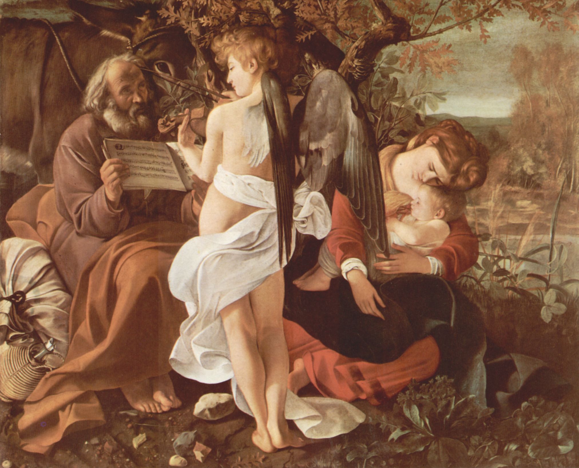 Michelangelo Caravaggio: Die Ruhe auf der Flucht nach gypten