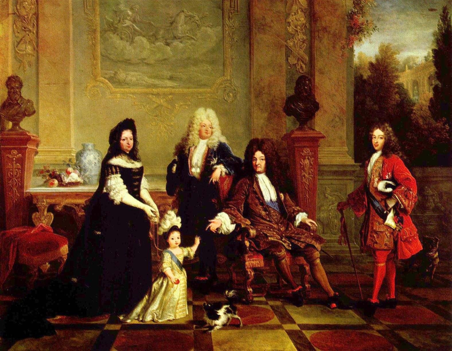 Nicolas de Largillire: Portrt des Ludwig XIV. und seine Erben