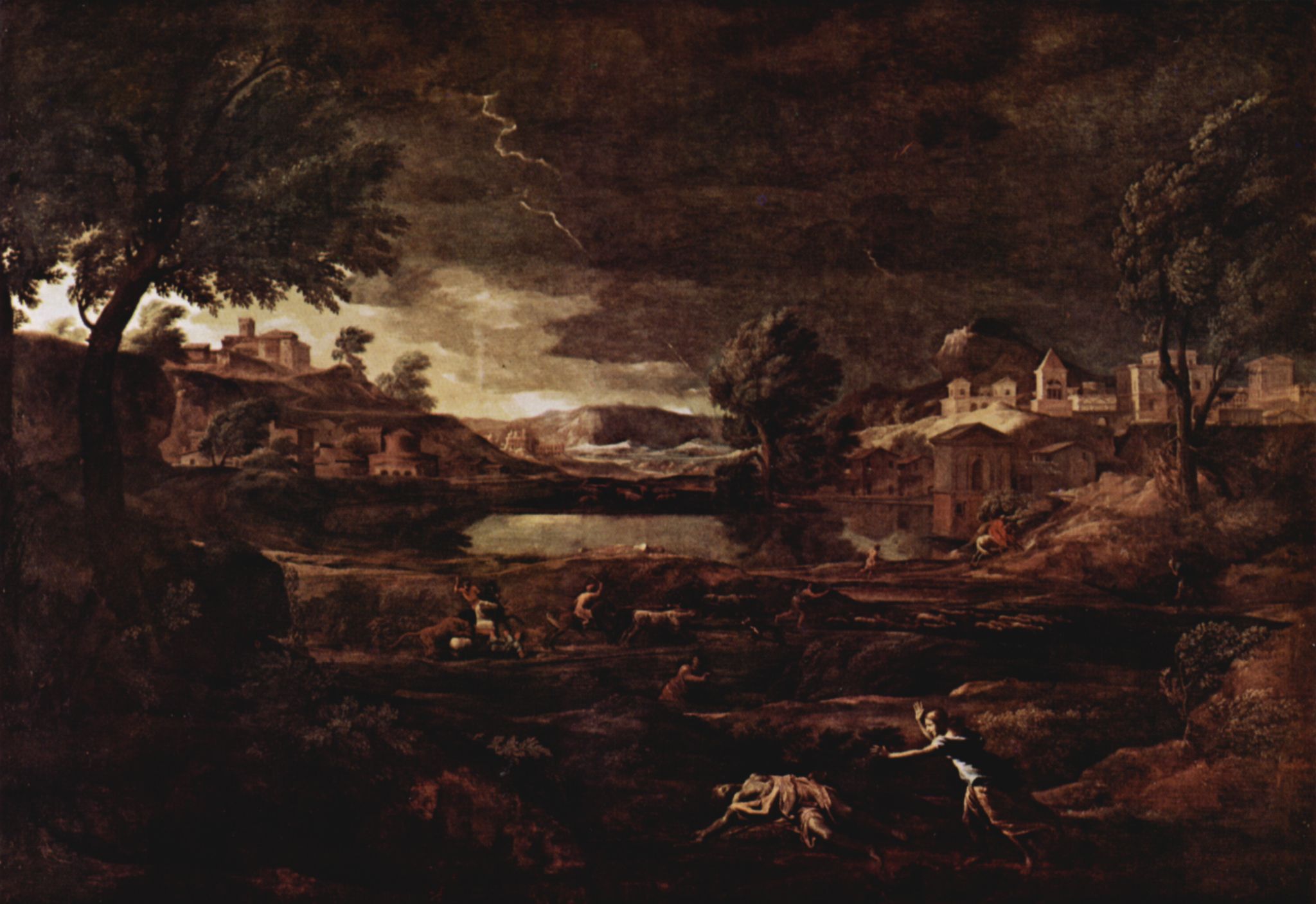 Nicolas Poussin: Landschaft mit Pyramos und Thisbe