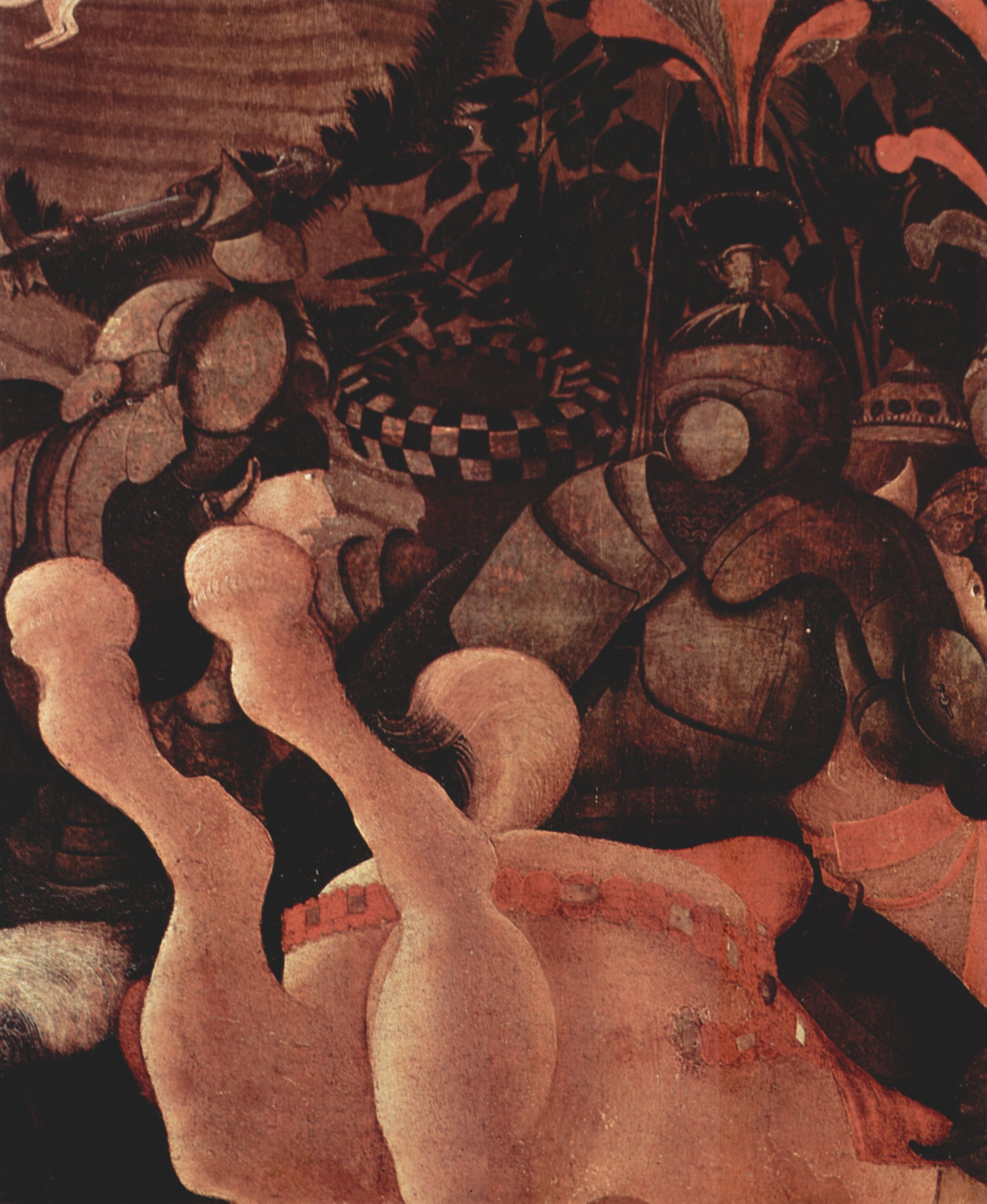 Paolo Uccello: Drei Gemlde zur Schlacht von Romano fr den Medici-Palast in Florenz, Szene: Der Sieg ber Bernardino della Ciarda, Detail