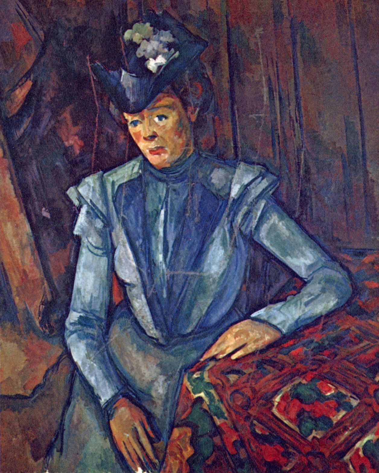 Paul Czanne: Portrt einer Dame in Blau