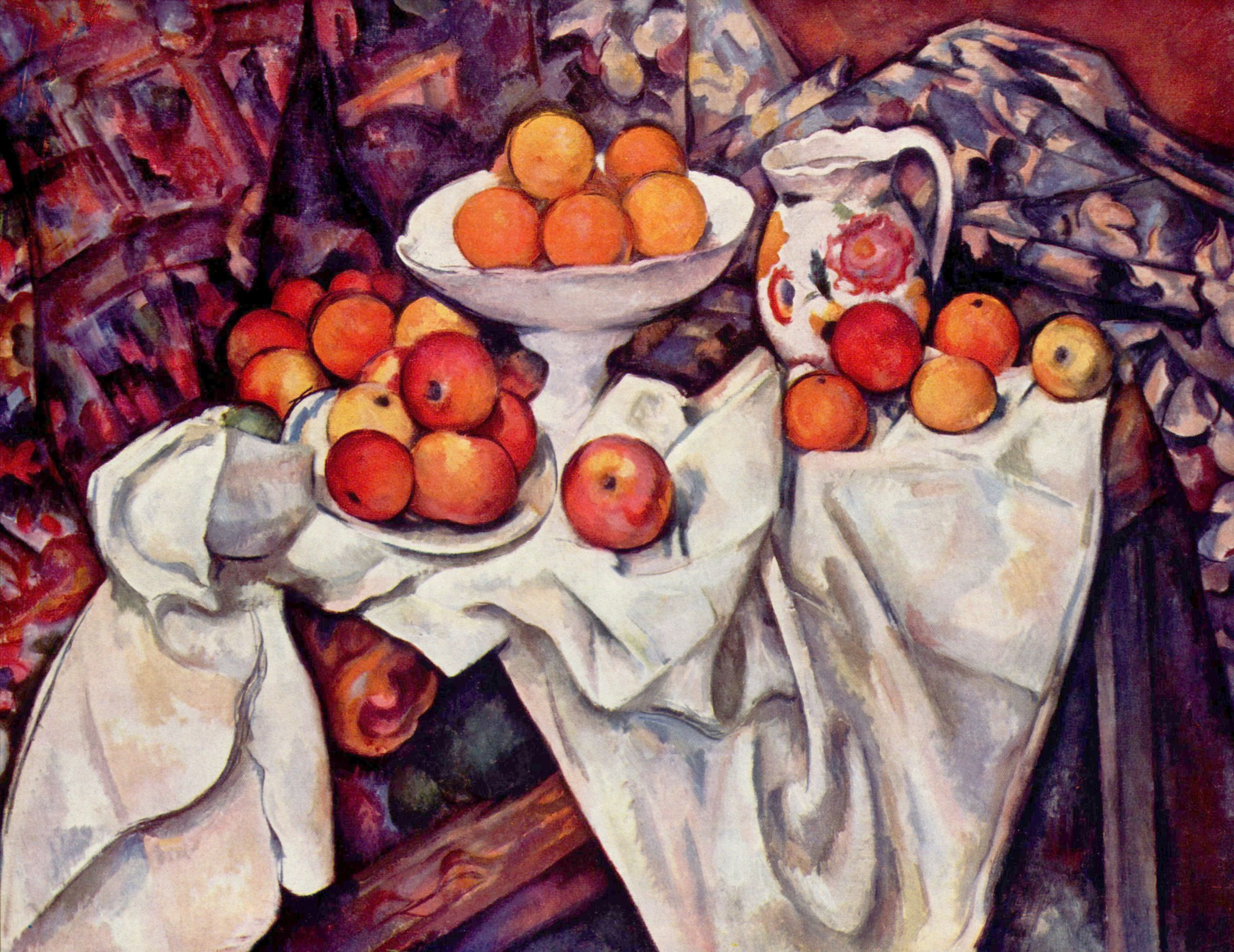 Paul Czanne: Stilleben mit pfeln und Orangen