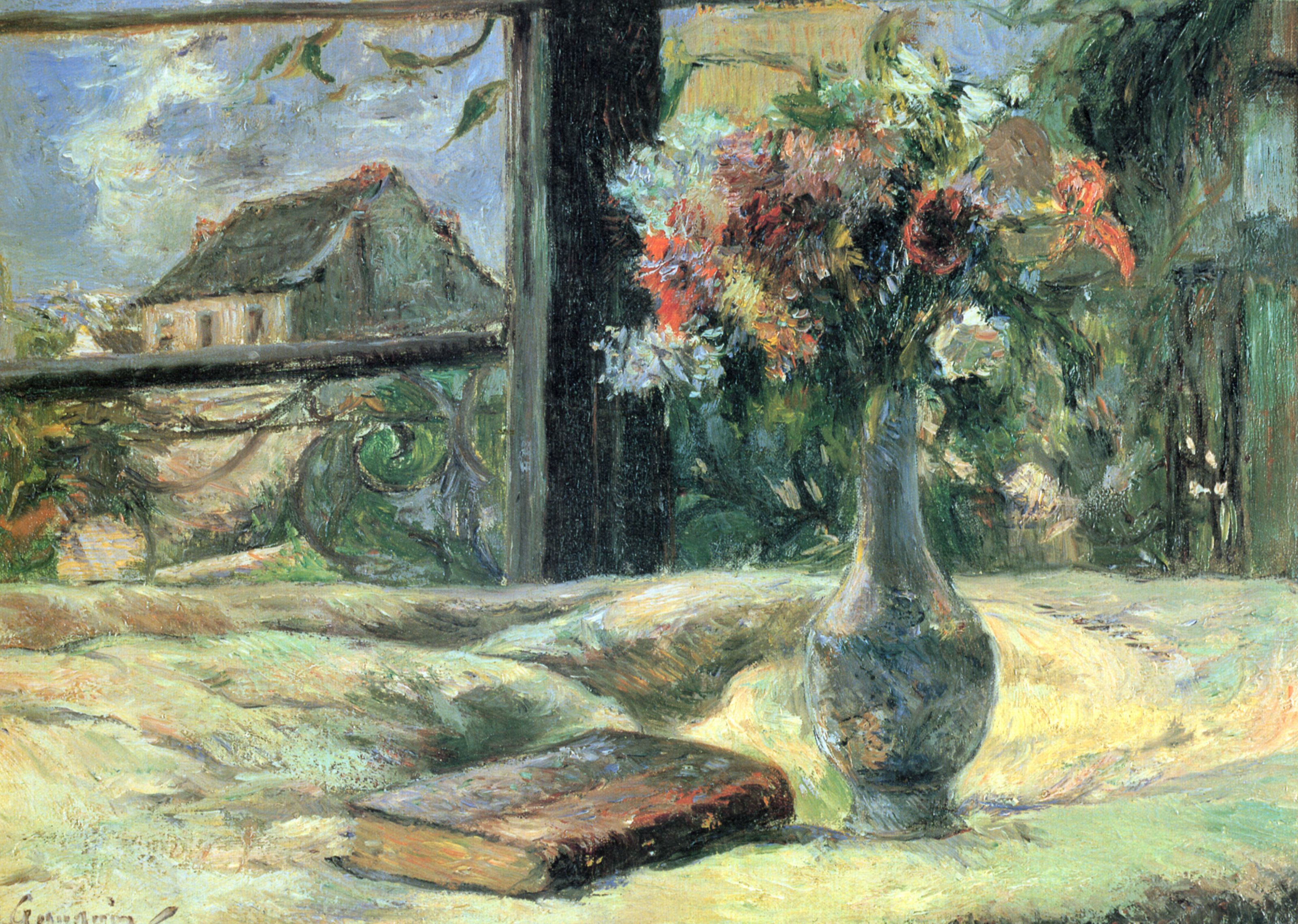 Paul Gauguin: Blumenvase am Fenster
