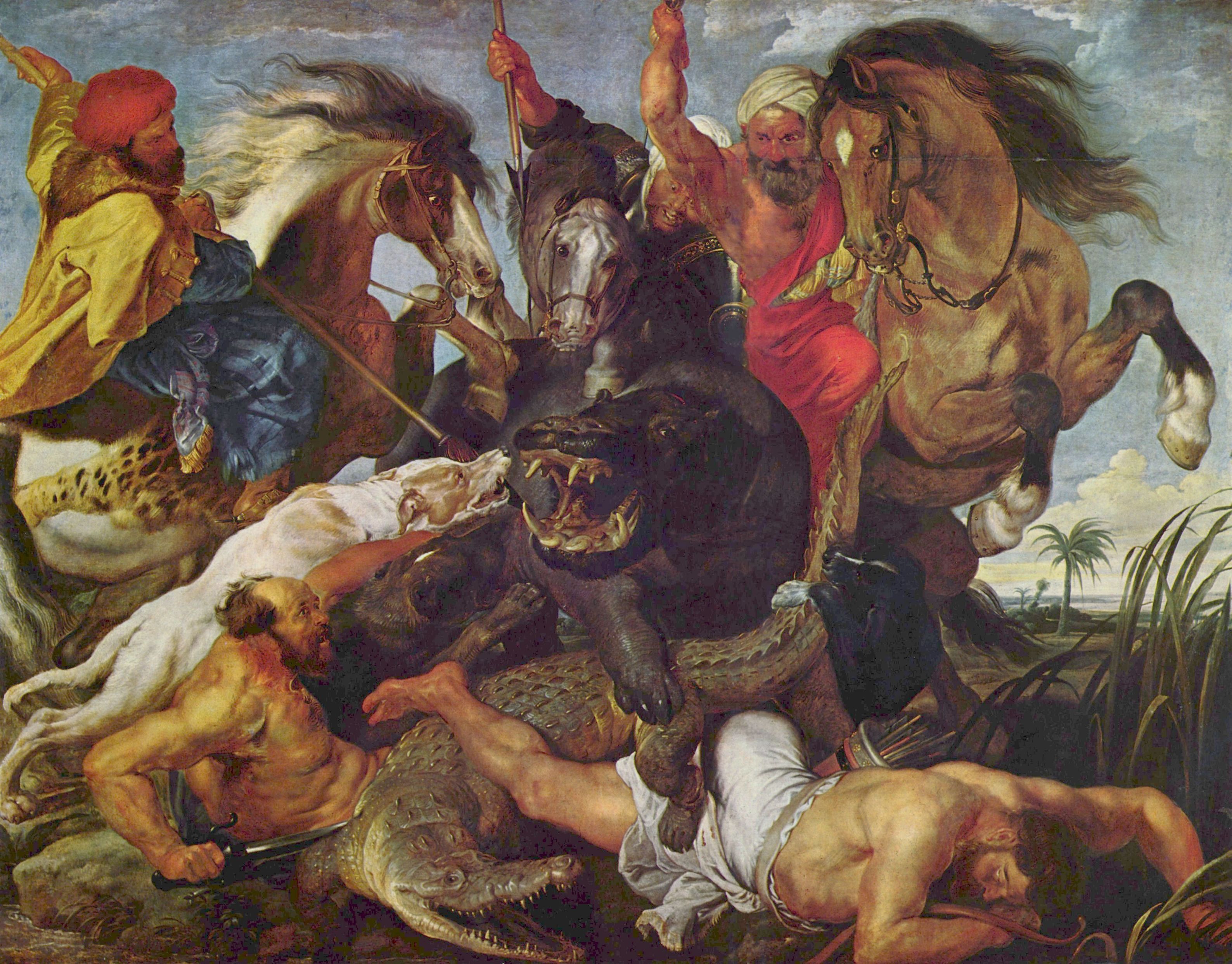 Peter Paul Rubens: Nilpferdjagd