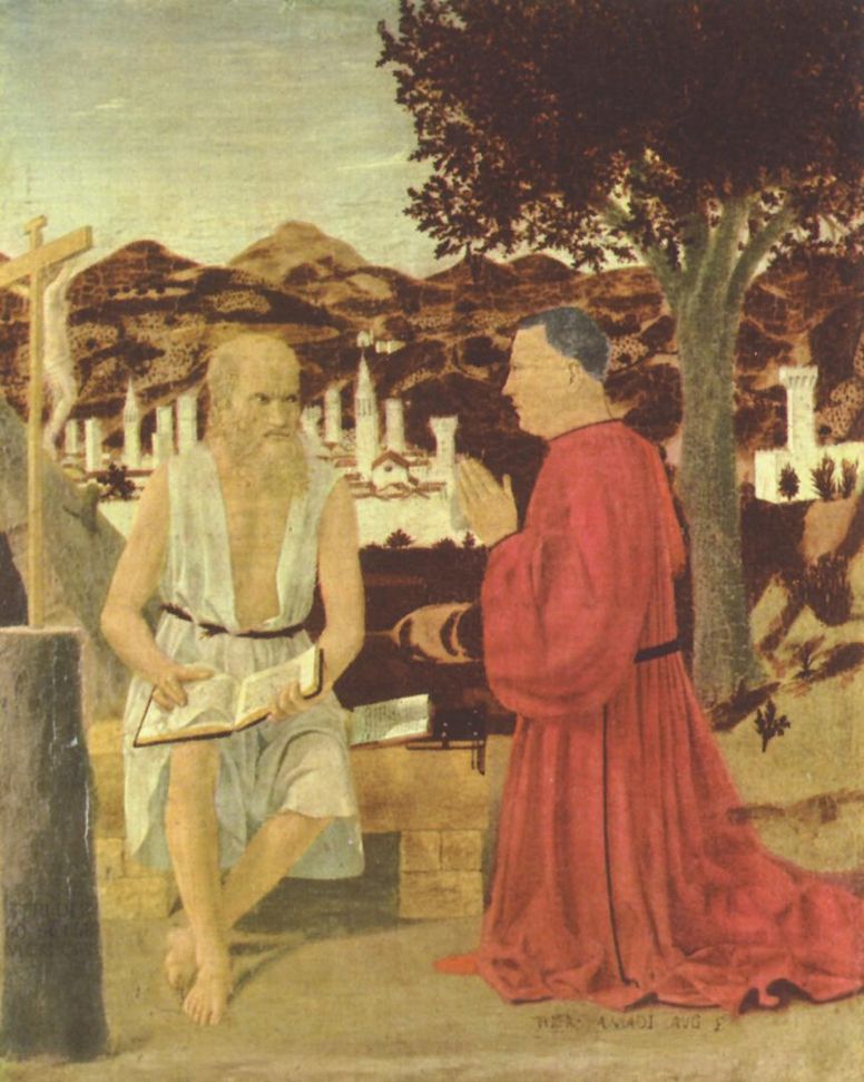 Piero della Francesca: Hl. Hieronymus und ein Stifter