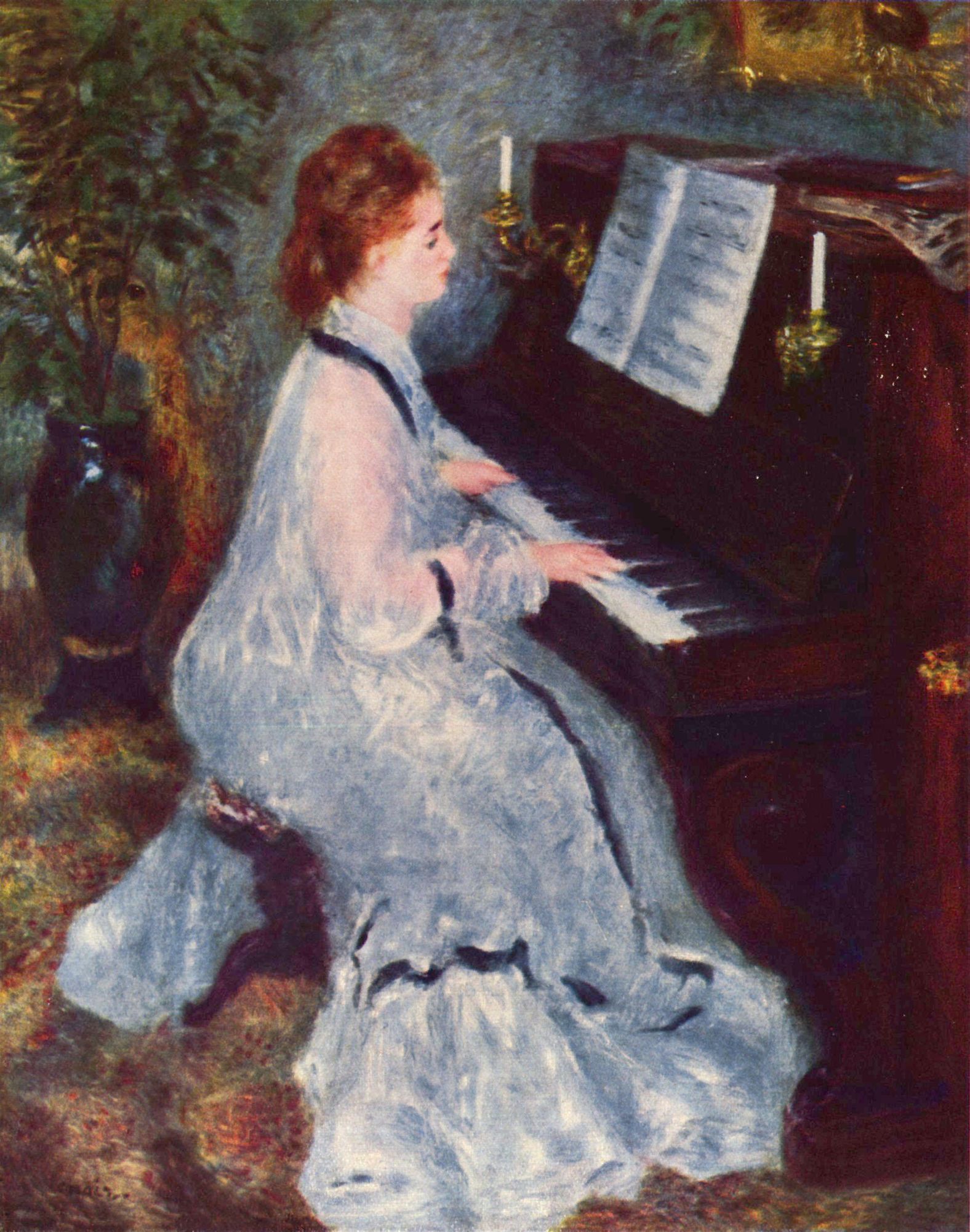 Pierre-Auguste Renoir: Frau am Klavier