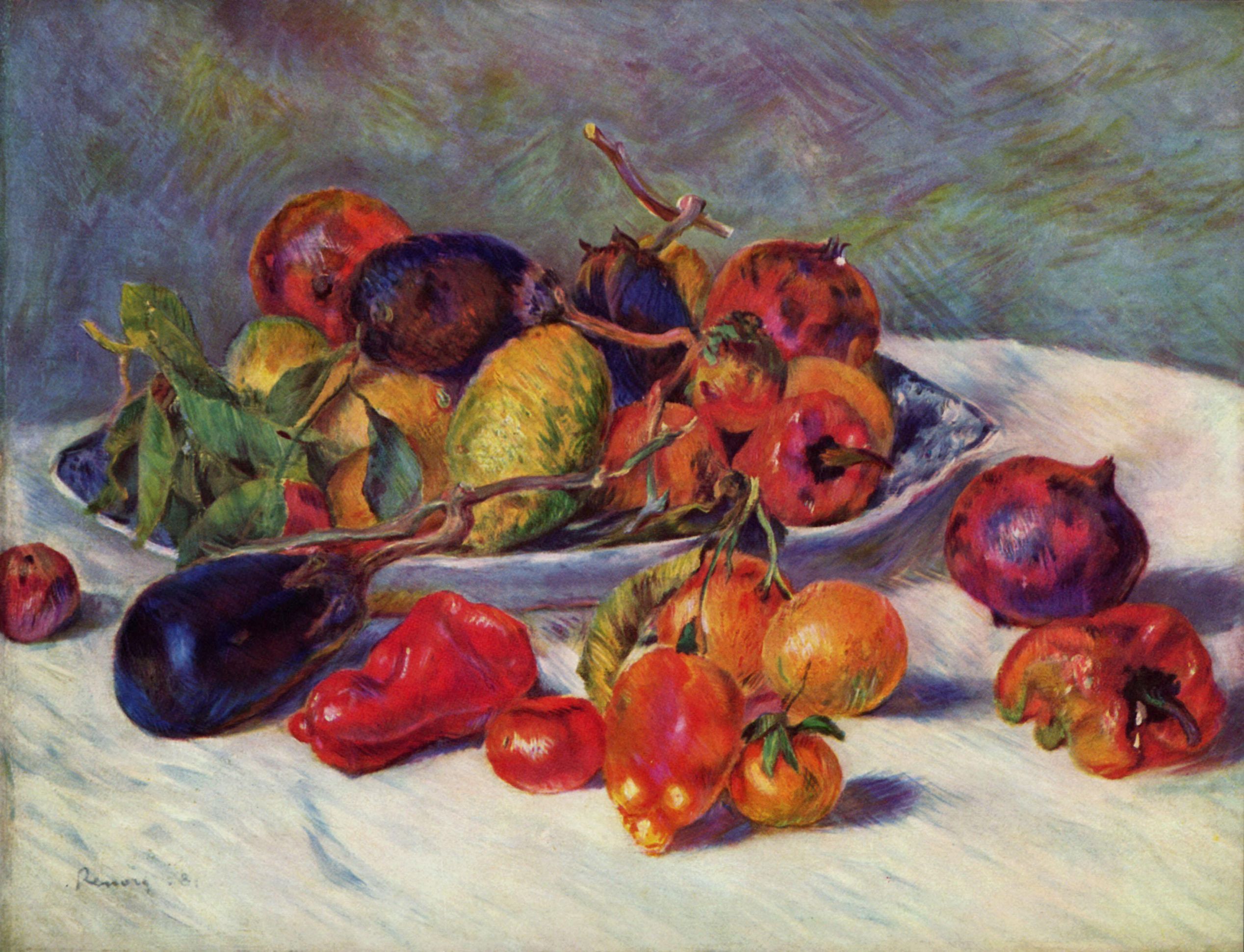 Pierre-Auguste Renoir: Stilleben mit Sdfrchten