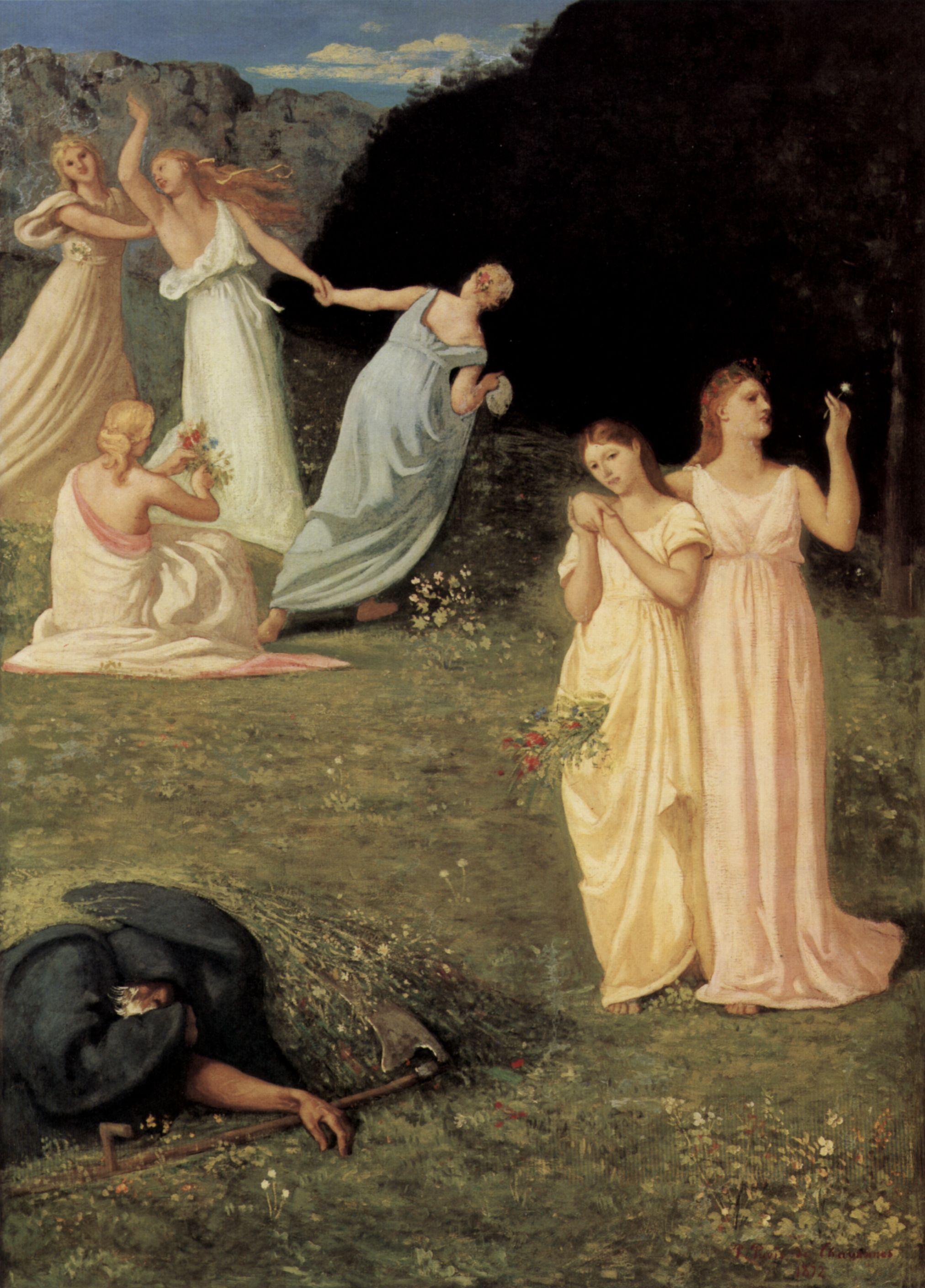Pierre-Ccile Puvis de Chavannes: Der Tod und die Mdchen