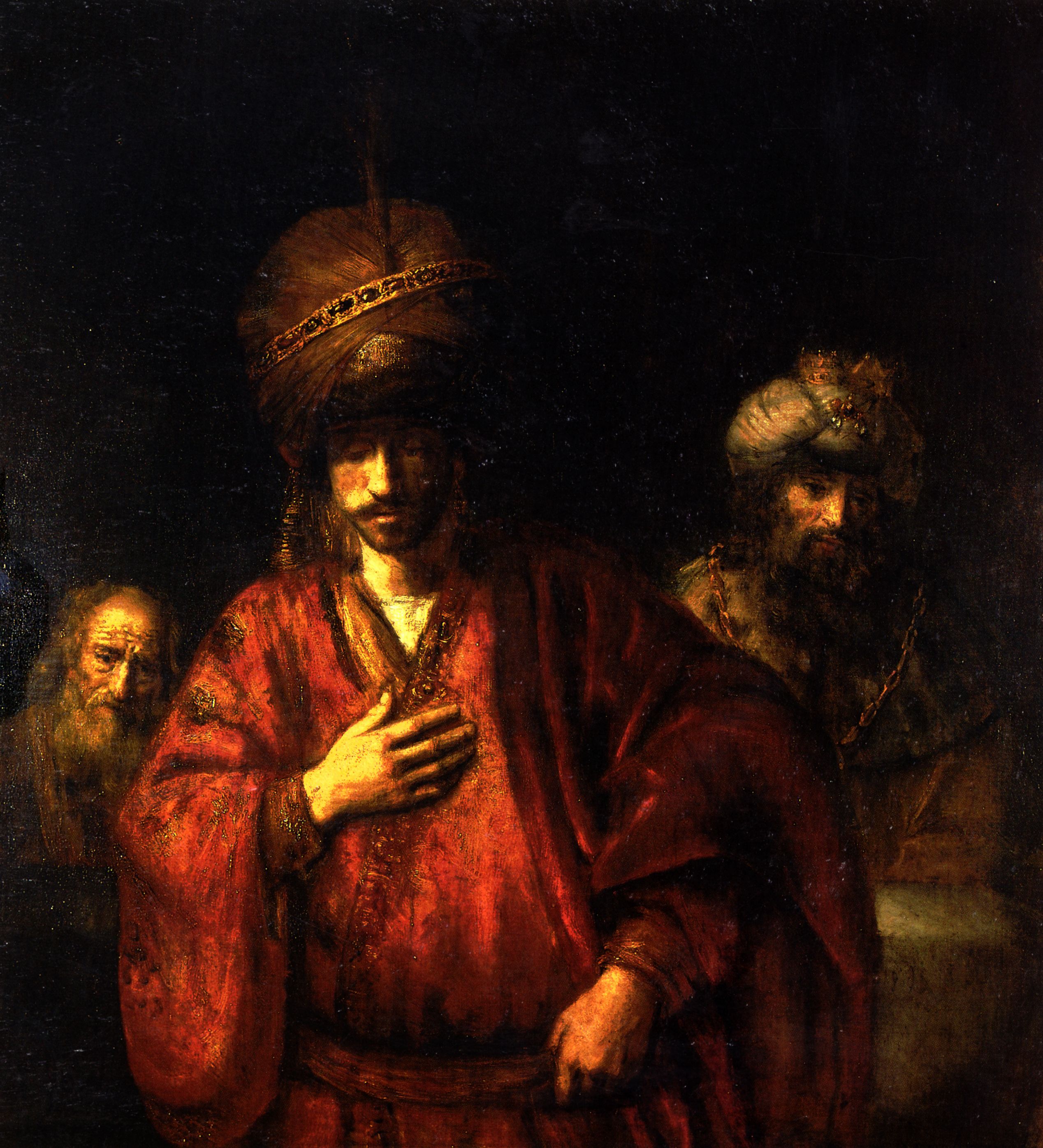 Rembrandt Harmensz. van Rijn: Haman in Ungnade