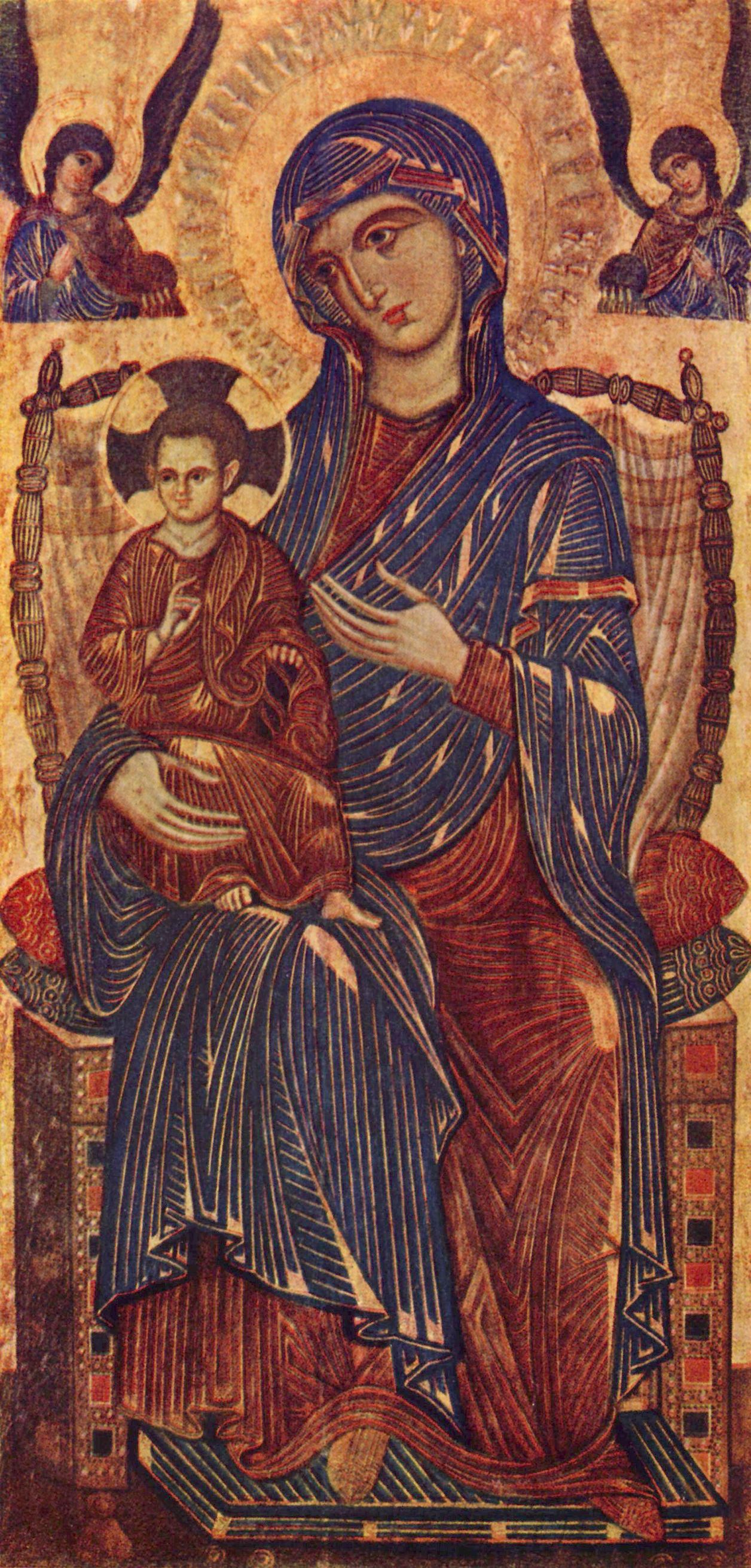 Toskanischer Meister des 13. Jahrhunderts: Thronende Madonna