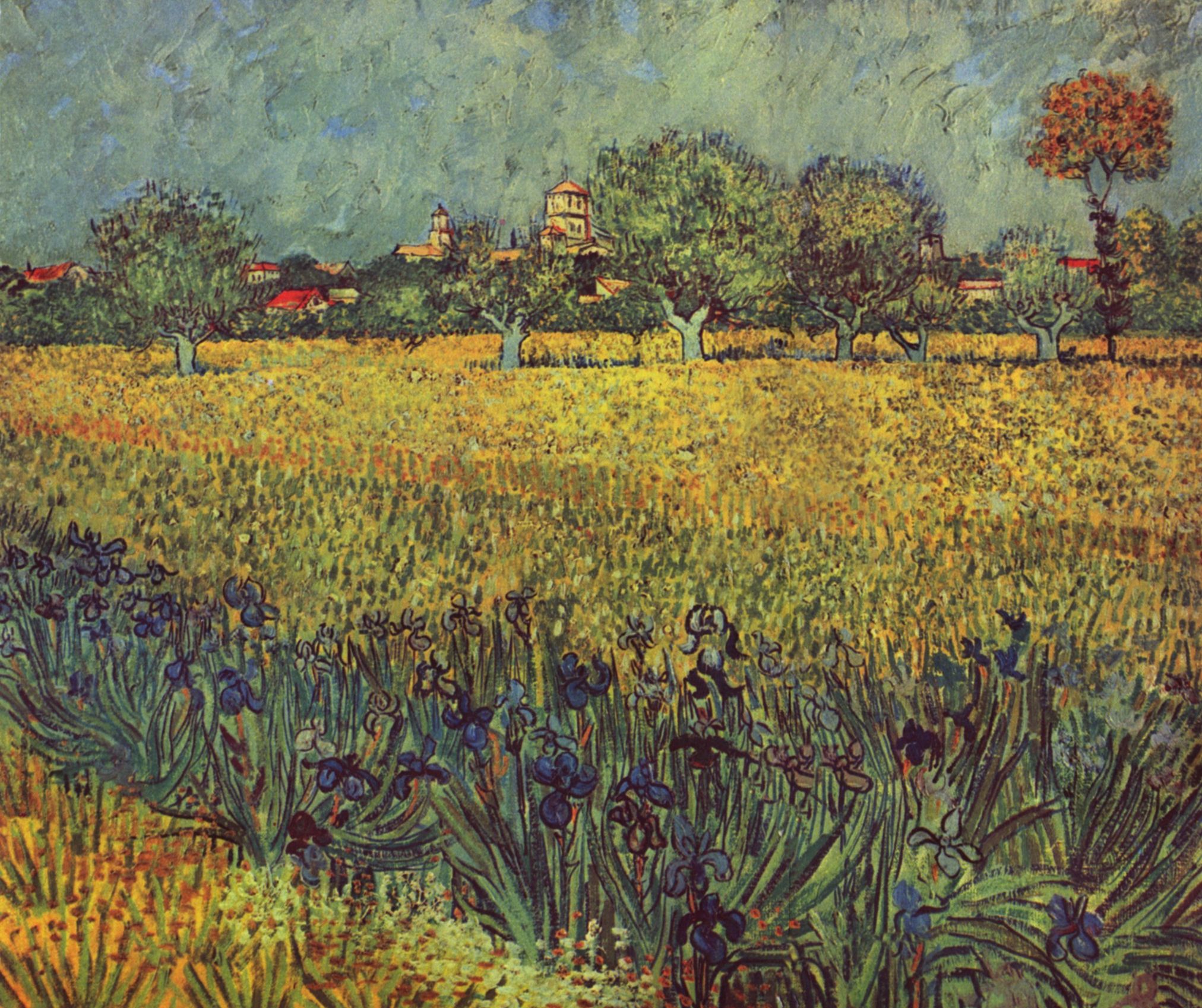 Vincent Willem van Gogh: Blick auf Arles mit Schwertlilien