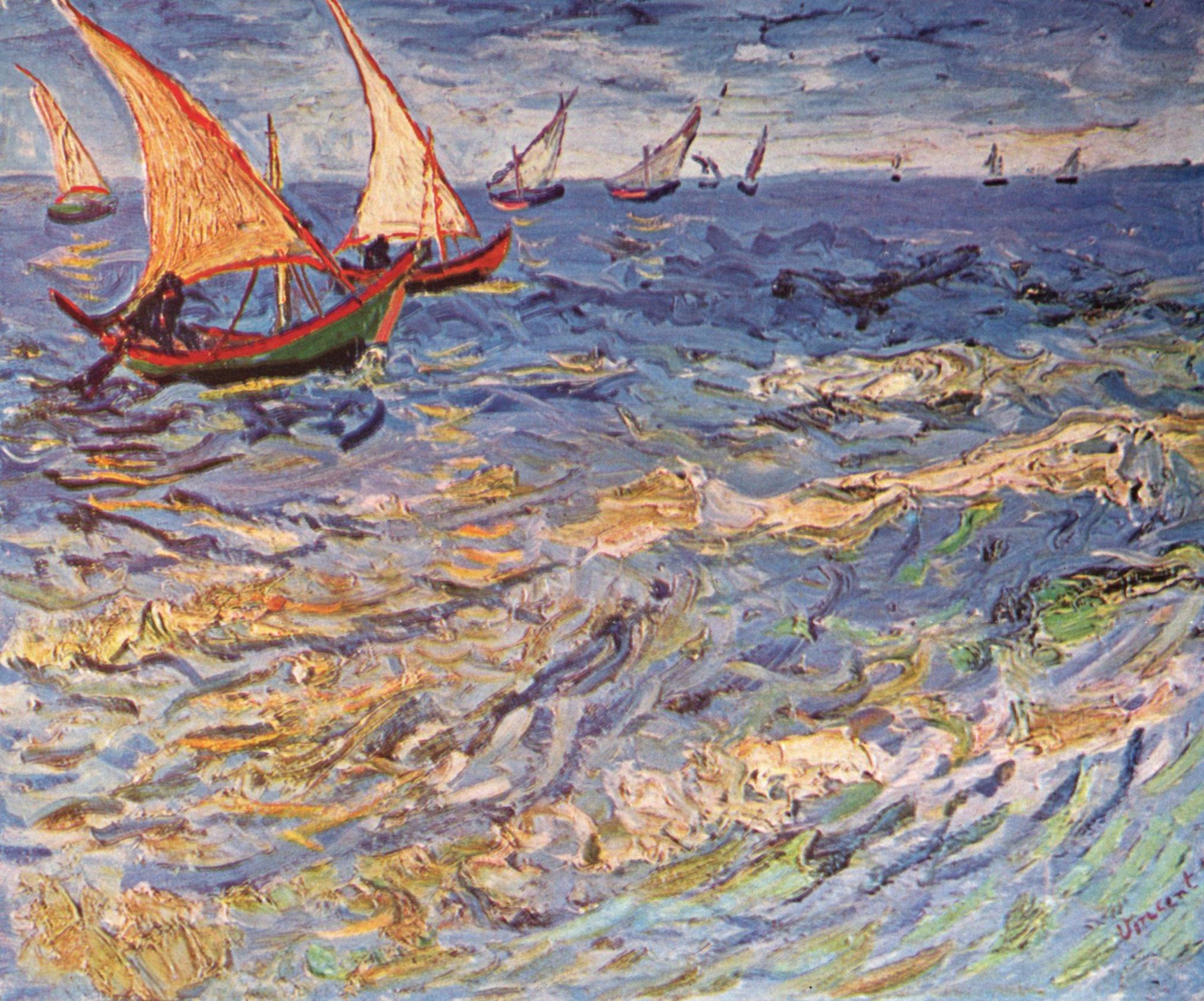 Vincent Willem van Gogh: Das Meer bei Saintes-Maries