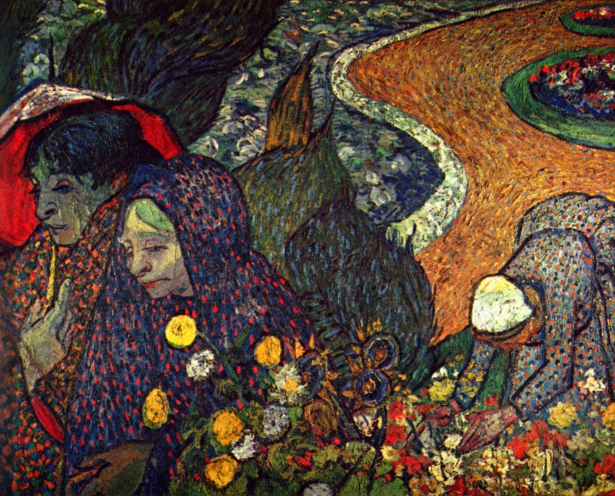 Vincent Willem van Gogh: Spaziergang in Arles (Erinnerung an den Garten in Etten)