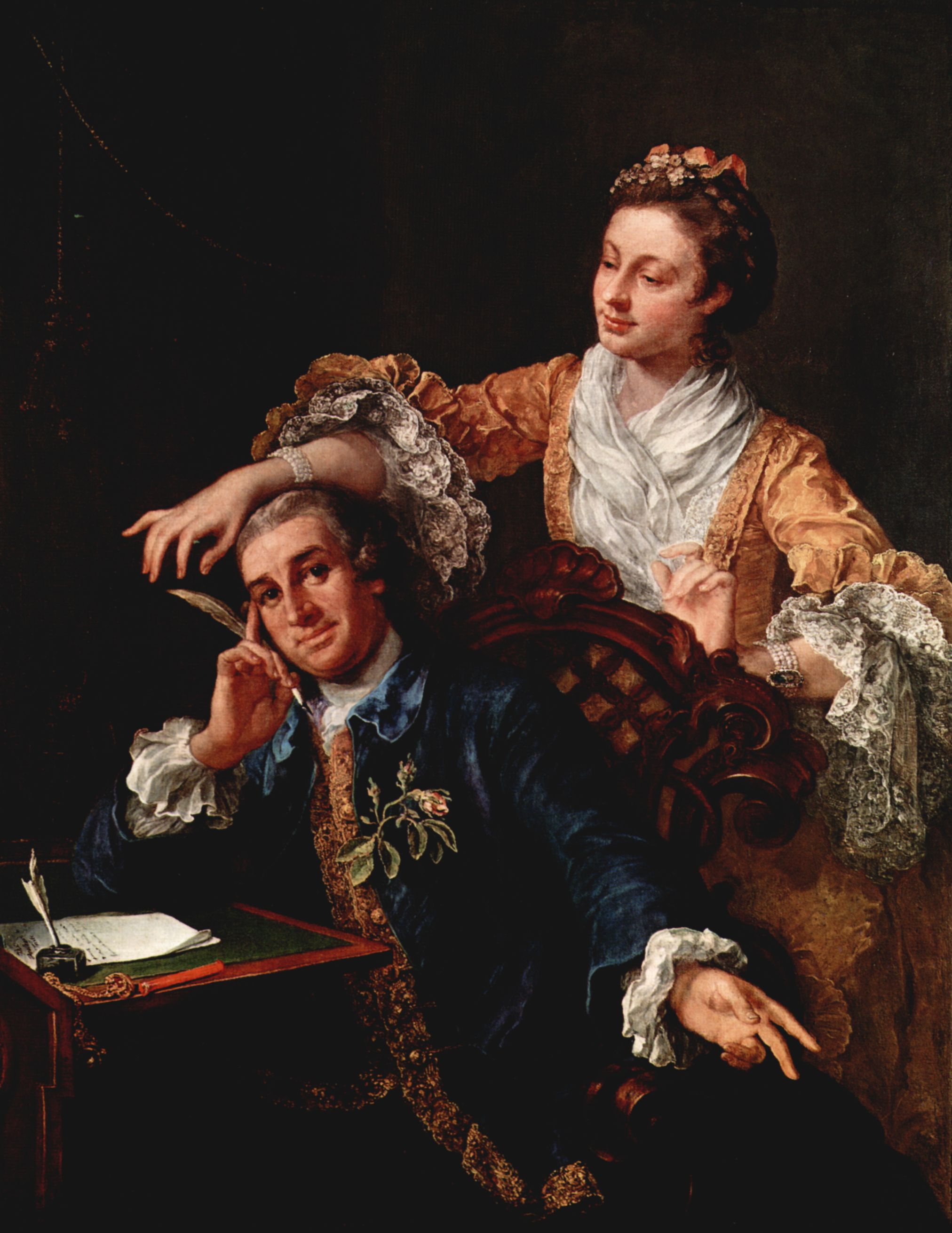 William Hogarth: Portrt des Schauspielers David Garrik und seiner Frau