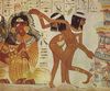 Ägyptischer Maler um 1400 v. Chr.: Sängerinnen und Tänzerinnen, Detail