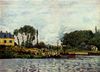 Alfred Sisley: Boote bei Bougival