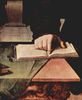 Angelo Bronzino: Porträt des Ugolino Martelli, Detail: Hand im aufgeschlagenem Buch