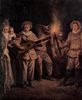 Antoine Watteau: Die italienische Komödie (L'amour au théâtre italien), Detail