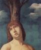 Antonello da Messina: Hl. Sebastian, Detail: Kopf des Heiligen