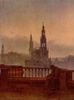 Carl Gustav Carus: Blick auf Dresden von der Brühlschen Terrasse
